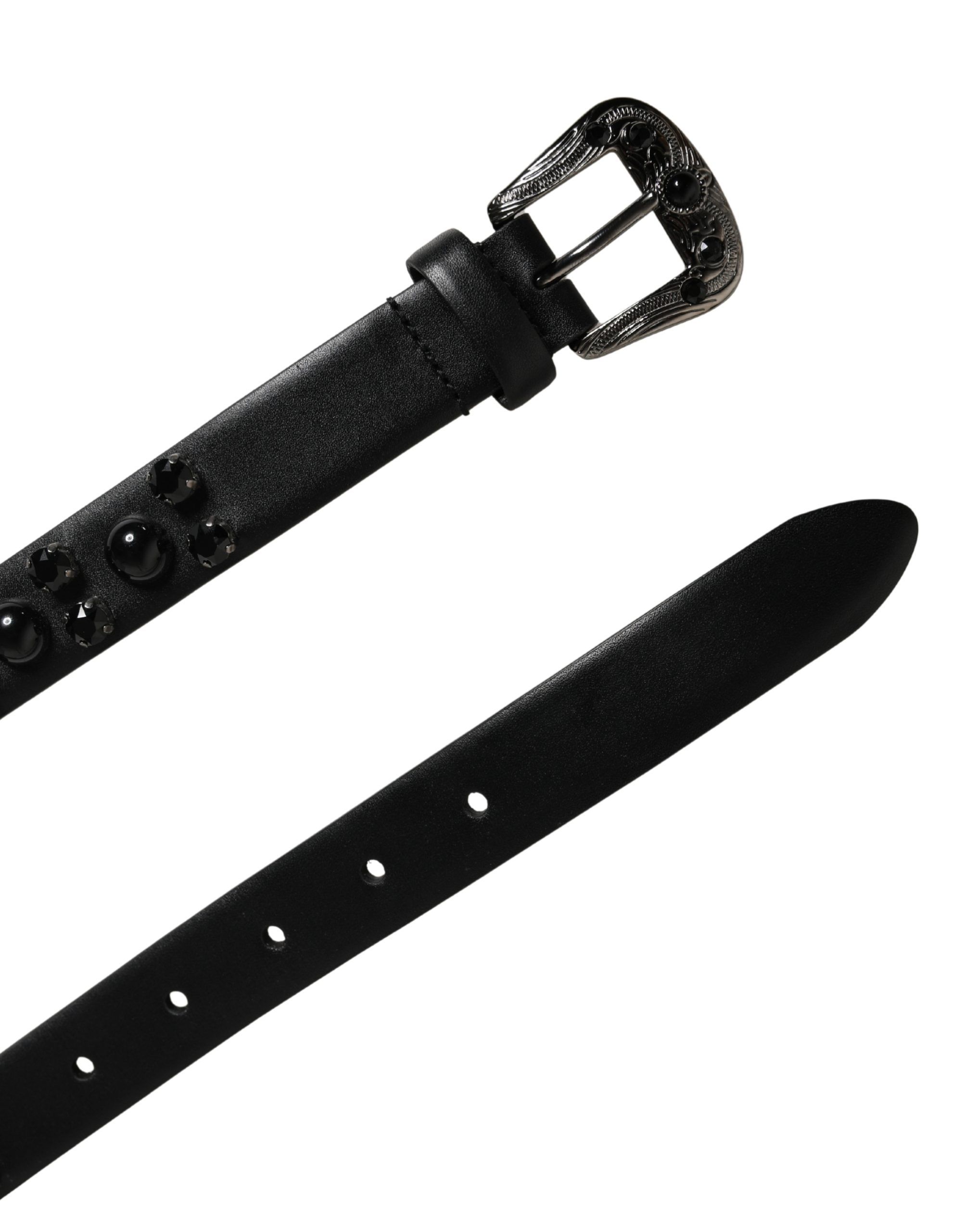 Men Calf Embellished Metal Buckle Men's Belt - Dolce & Gabbana - Modalova