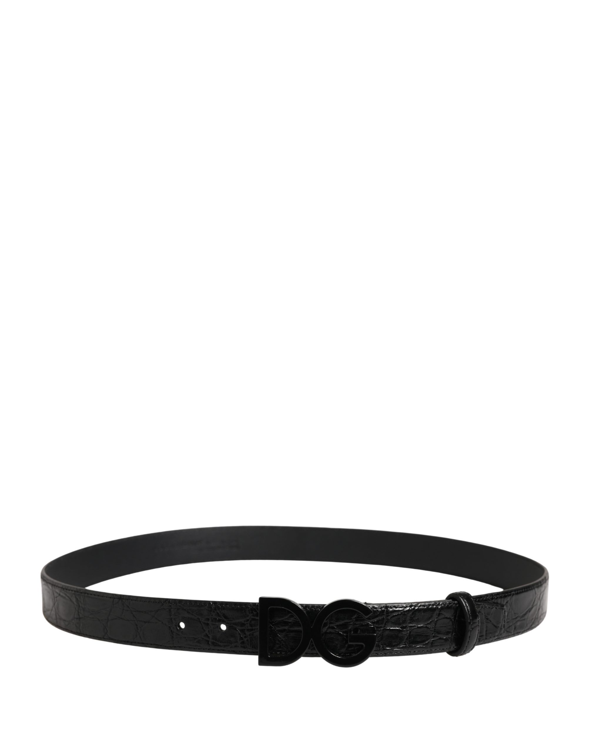 Men Exotic Leather Logo Buckle Men's Belt - Dolce & Gabbana - Modalova