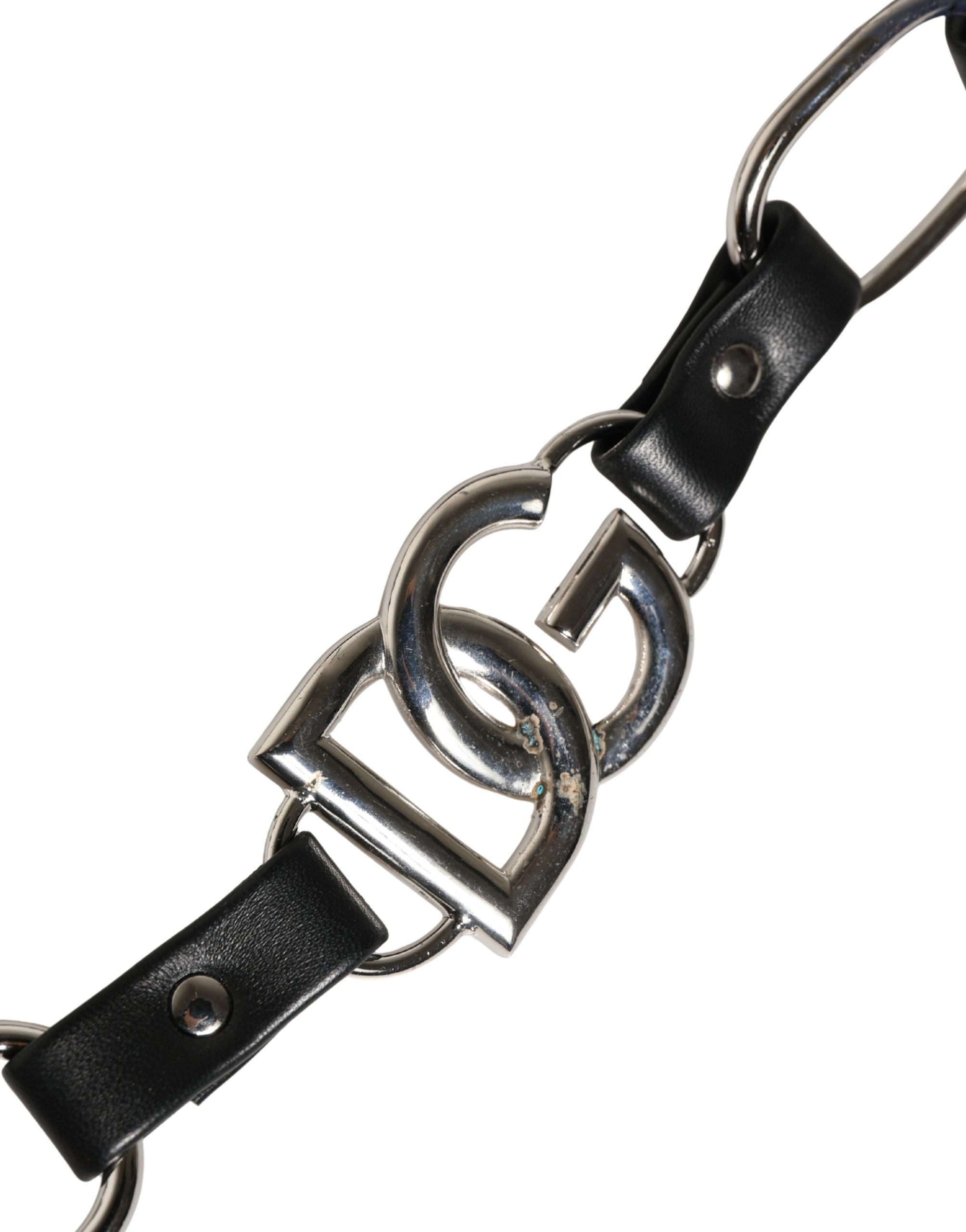 Leather Silver Chain Bag Accessory Shoulder Women's Strap - Dolce & Gabbana - Modalova