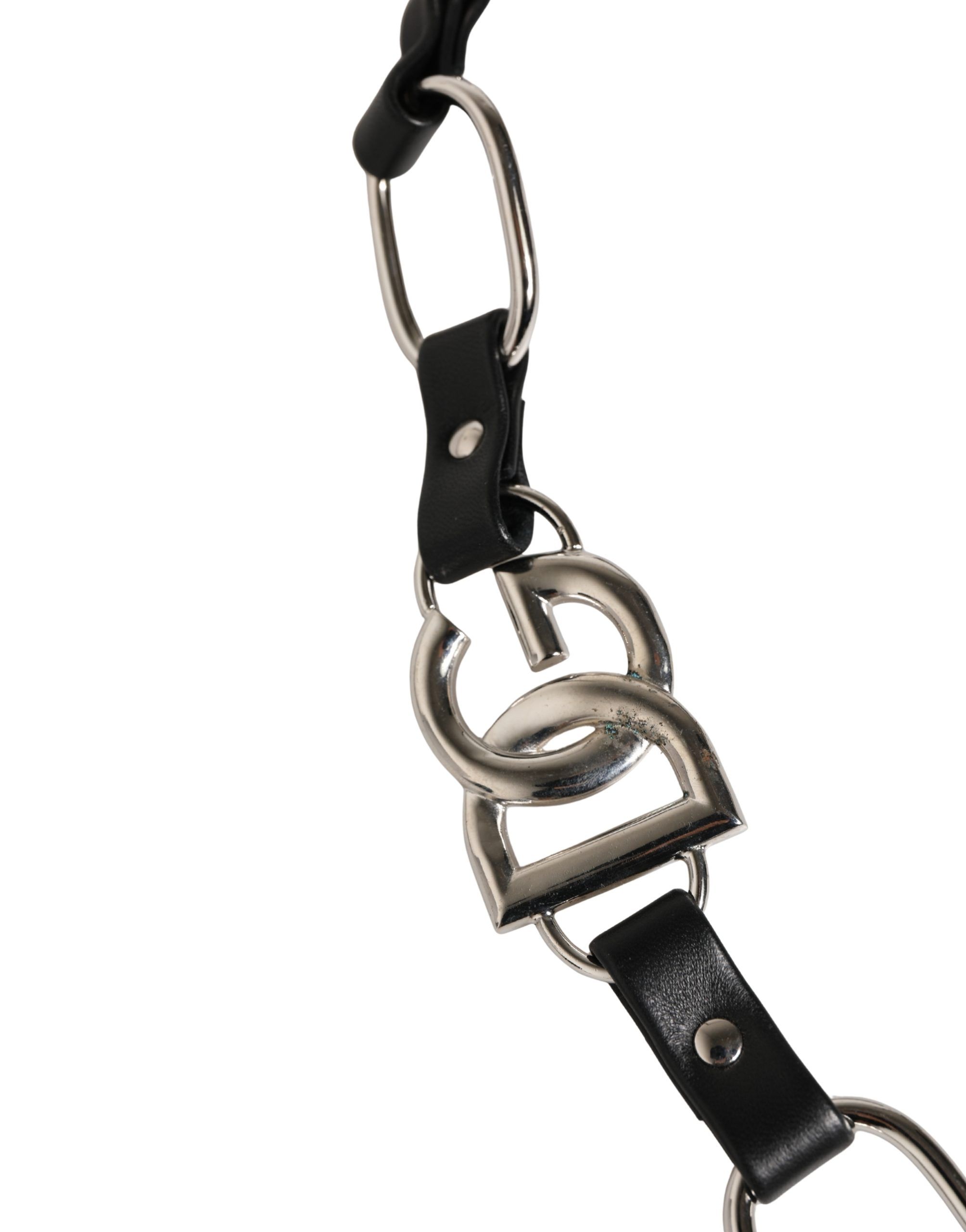 Leather Silver Chain Bag Accessory Shoulder Women's Strap - Dolce & Gabbana - Modalova
