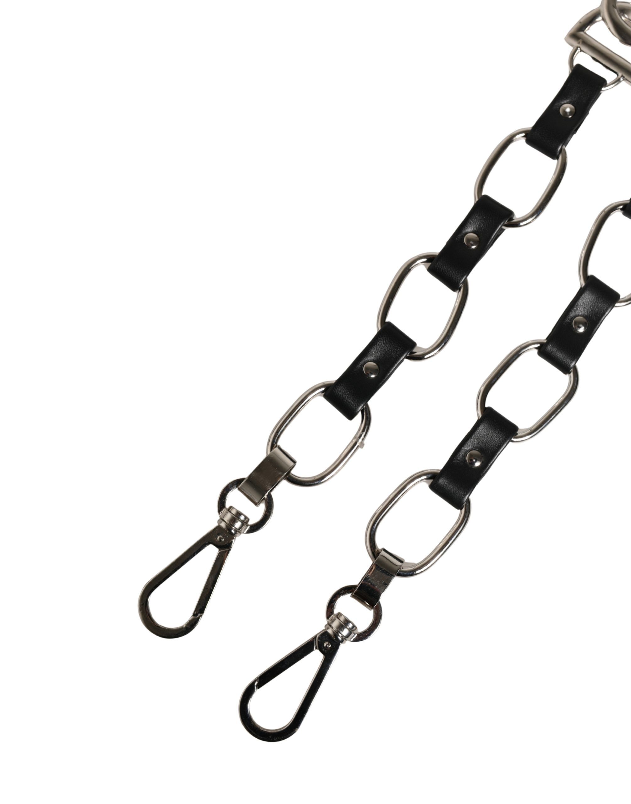 Leather Silver Chain Bag Accessory Shoulder Women's Strap - Dolce & Gabbana - Modalova