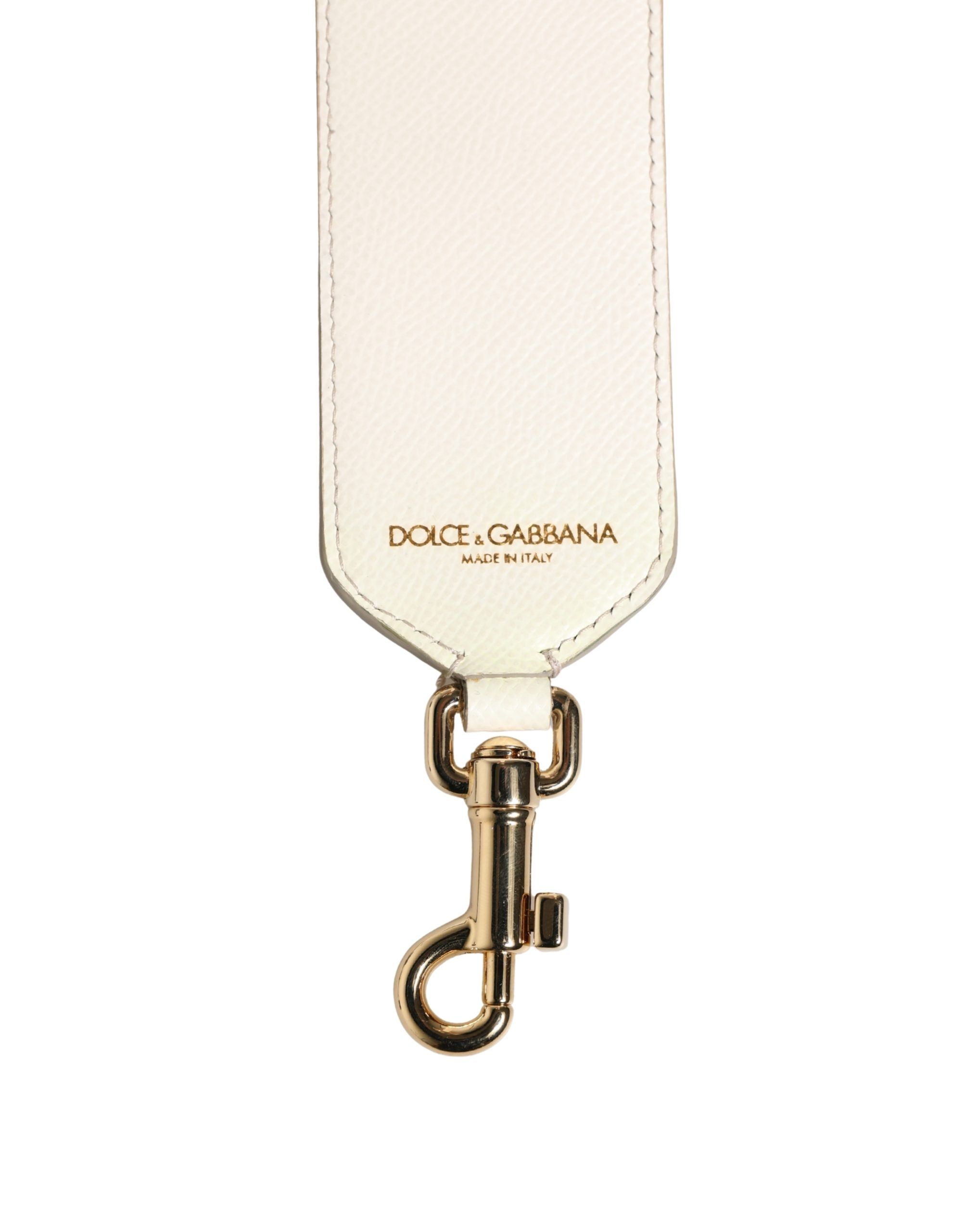Blue Floral Leather Stud Accessory Shoulder Women's Strap - Dolce & Gabbana - Modalova