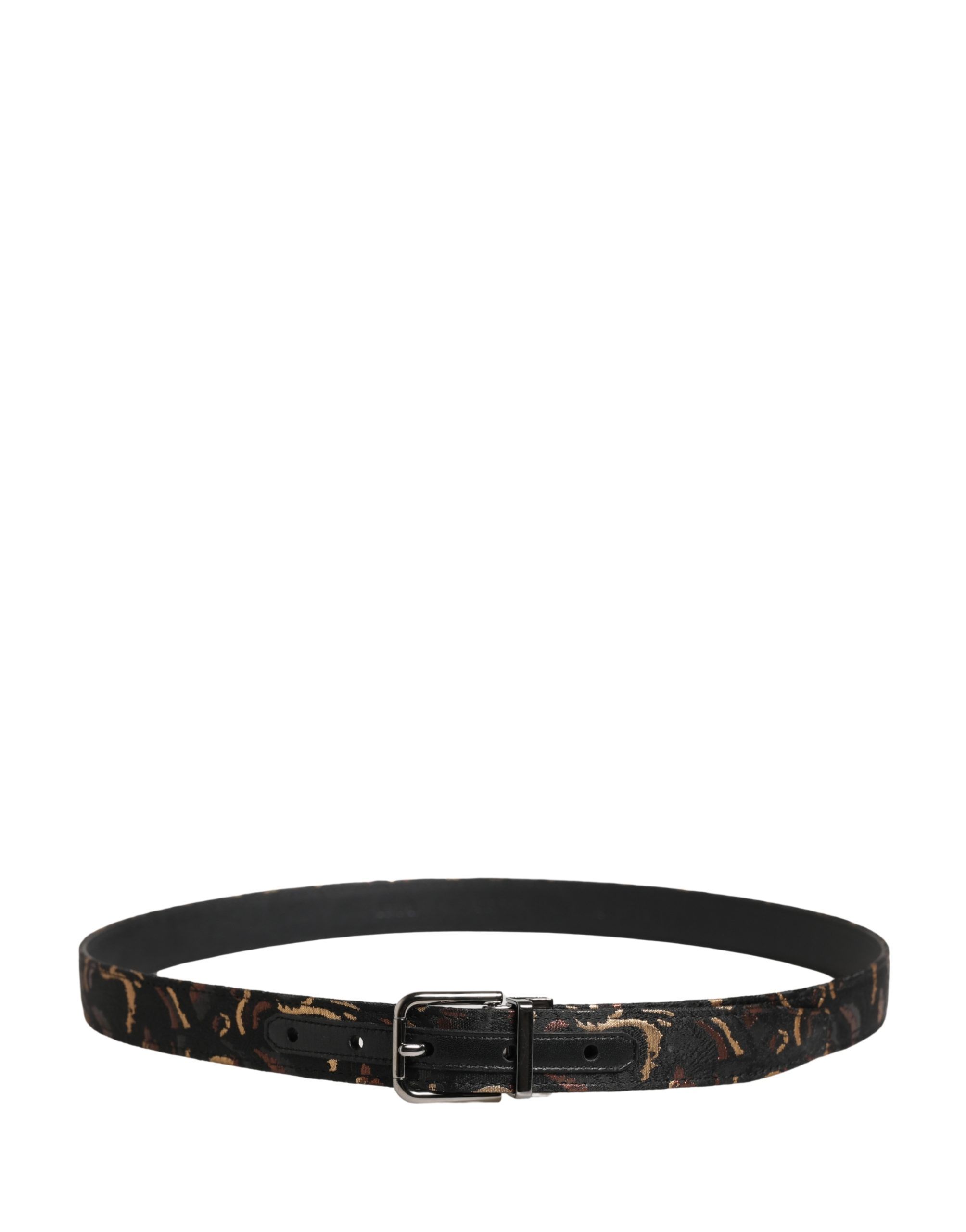 Jacquard Silver Metal Buckle Women's Belt - Dolce & Gabbana - Modalova