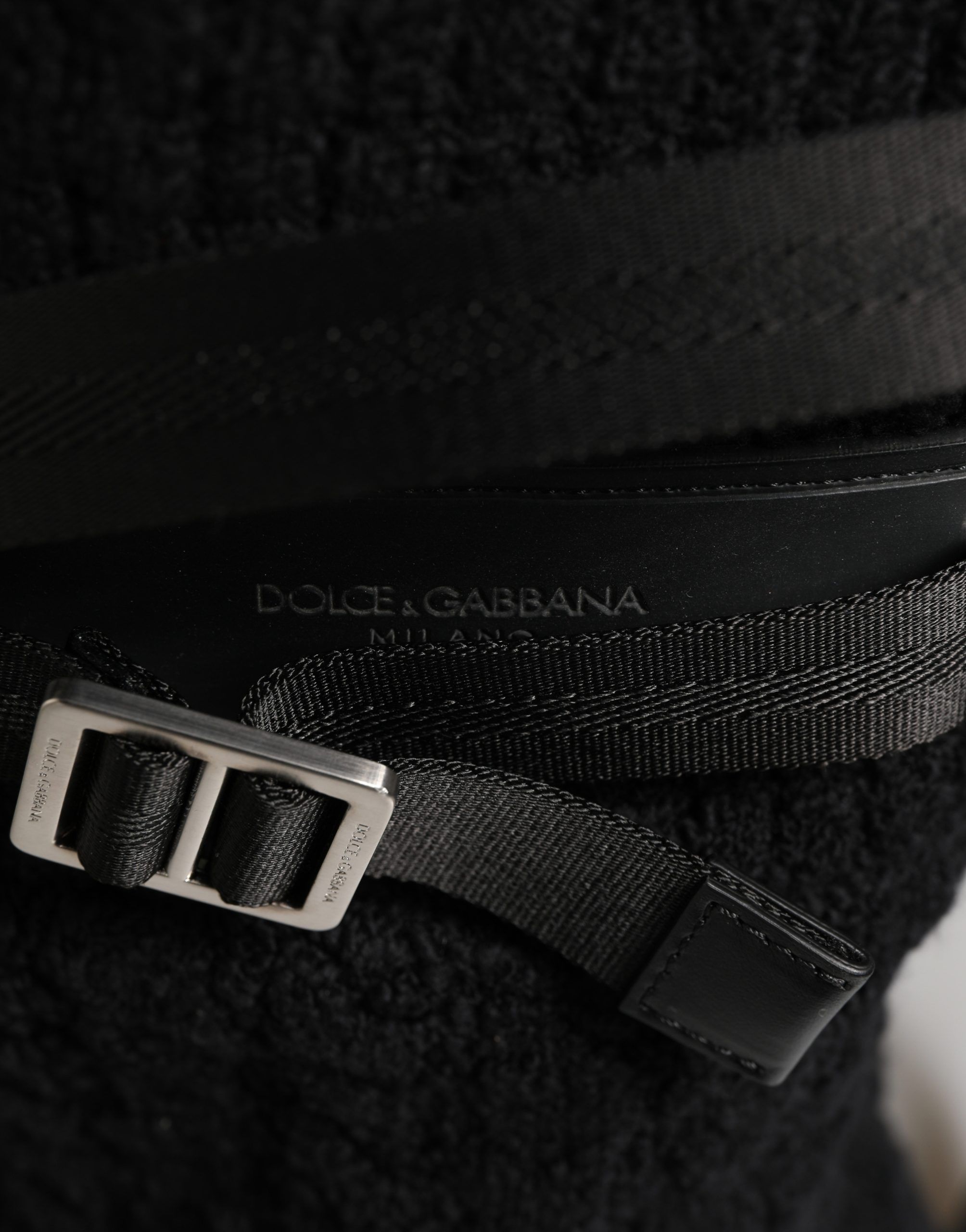 Tricot Wool Blend Duffel Backpack Travel Borse Men's Bag - Dolce & Gabbana - Modalova