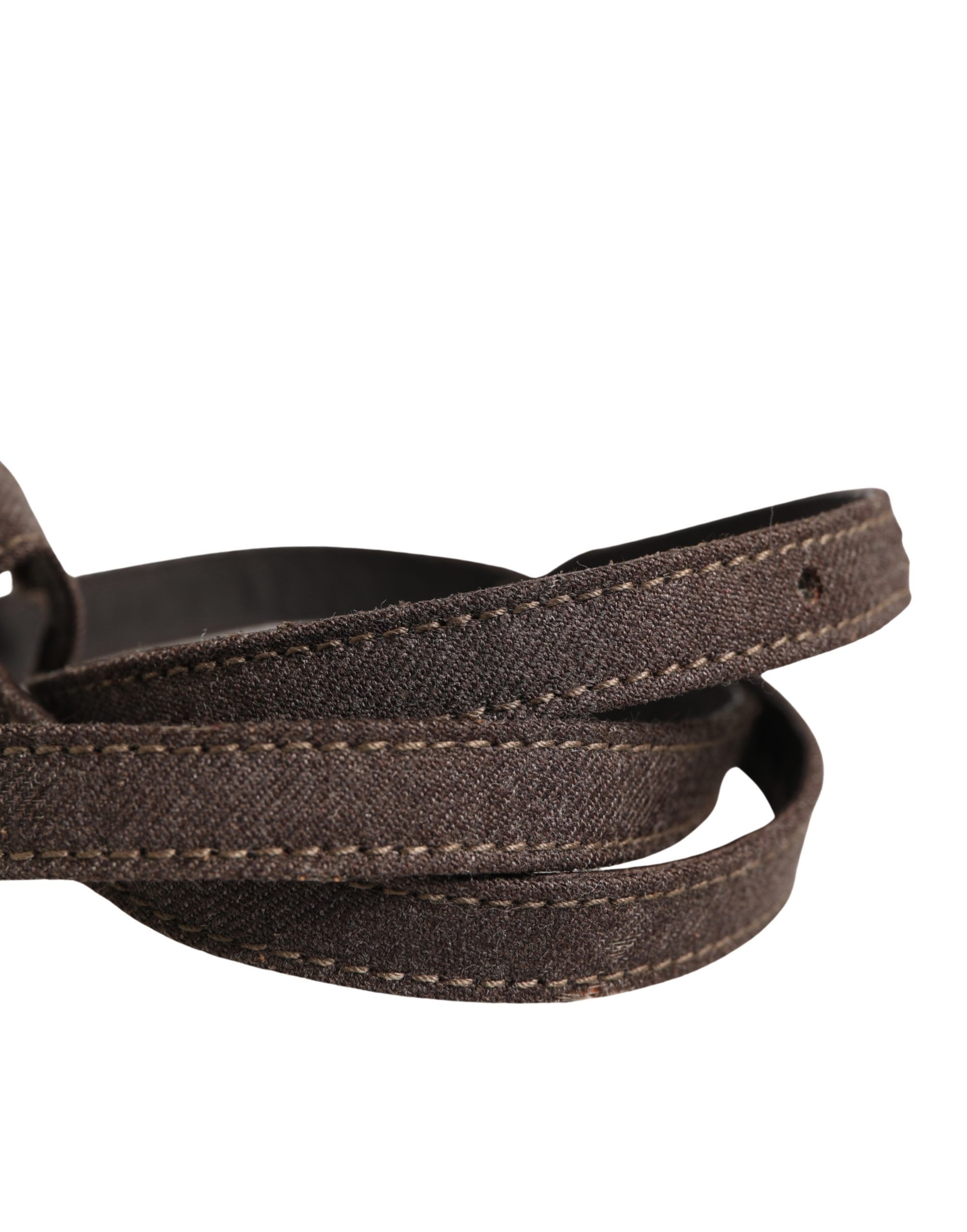 Dark Wool Bow Embellished Buckle Women's Belt - Ermanno Scervino - Modalova