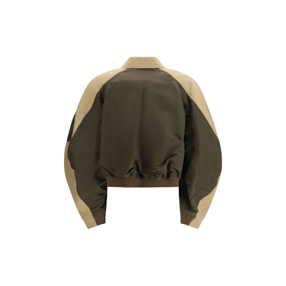 Sacai Bicolor Cotton Women's Bomber - Sacai - Modalova