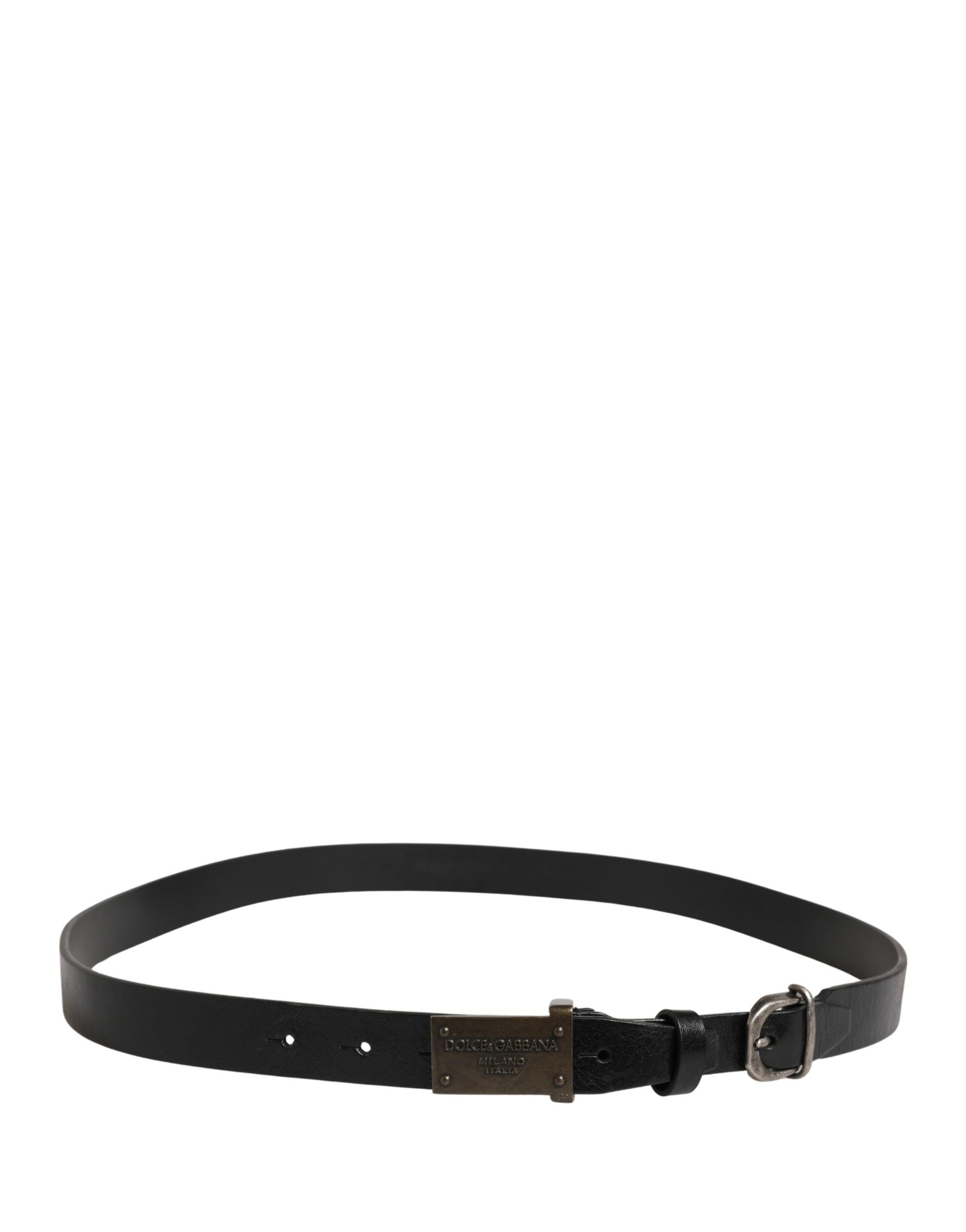 Men Classic Leather Logo Buckle Men's Belt - Dolce & Gabbana - Modalova