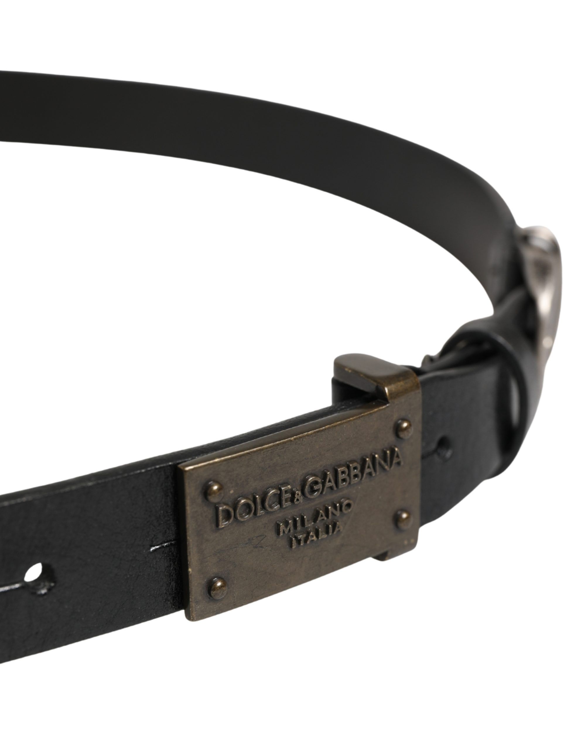 Men Classic Leather Logo Buckle Men's Belt - Dolce & Gabbana - Modalova
