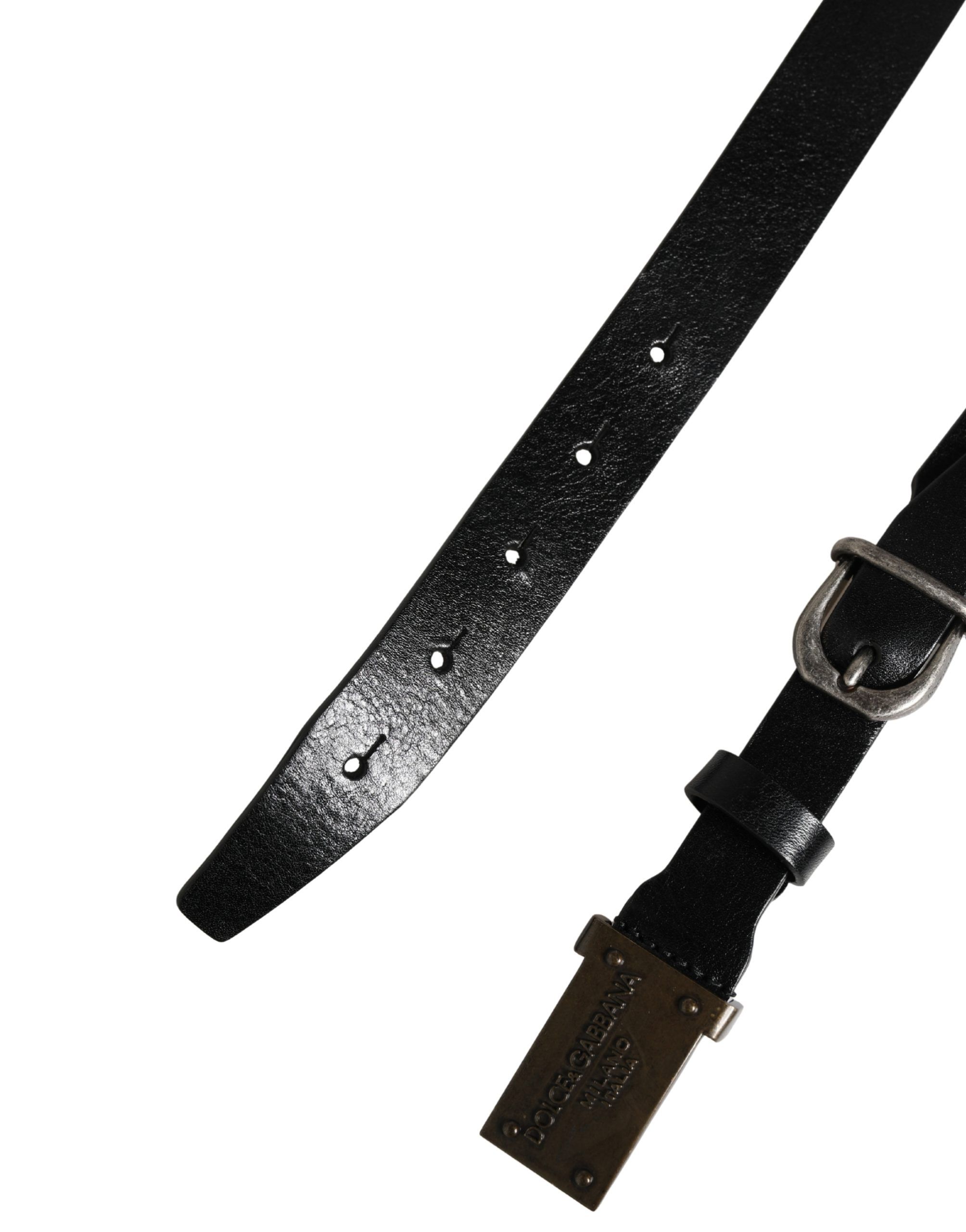 Men Classic Leather Logo Buckle Men's Belt - Dolce & Gabbana - Modalova