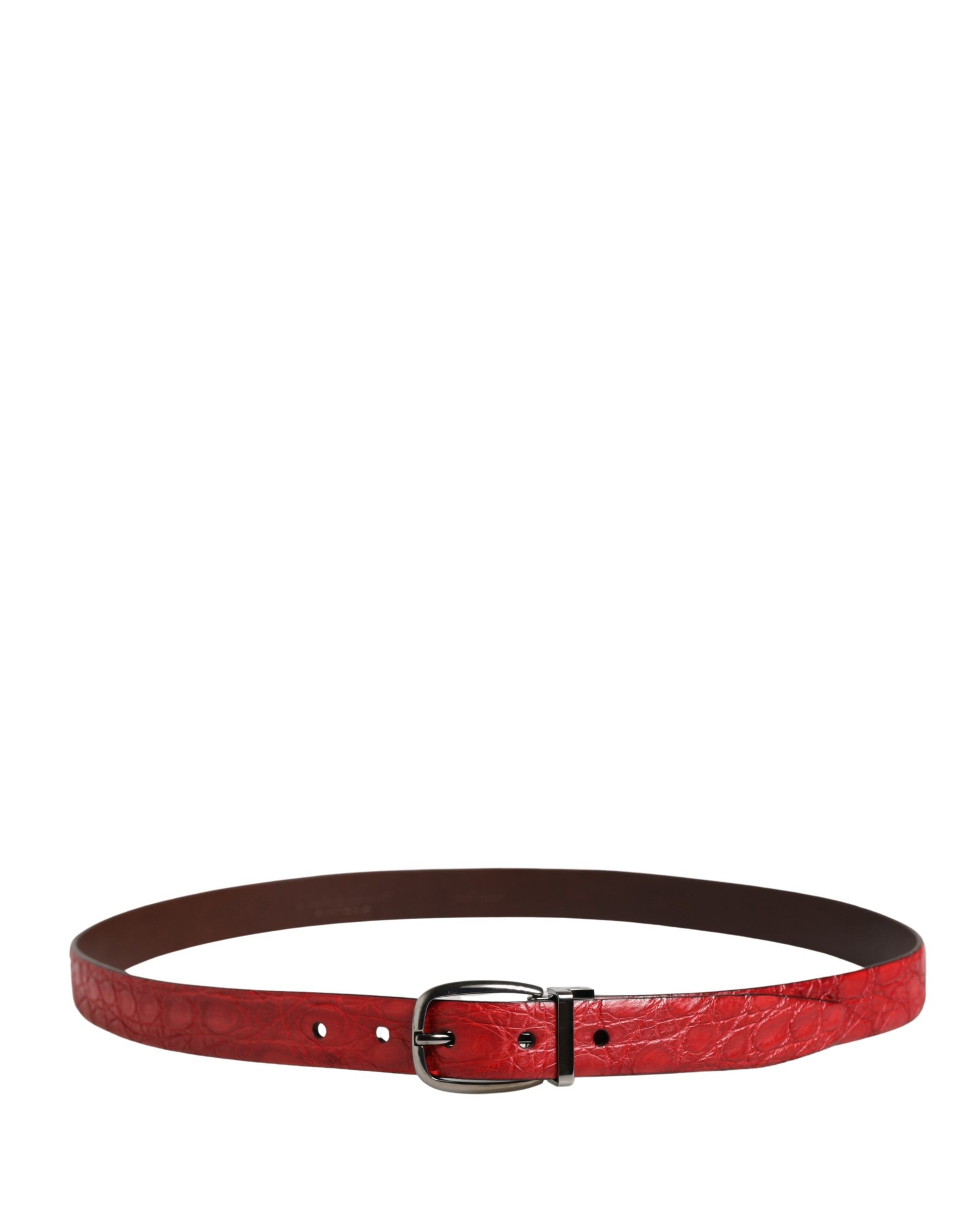 Men Exotic Leather Metal Buckle Men's Belt (Pre-Owned) - Dolce & Gabbana - Modalova