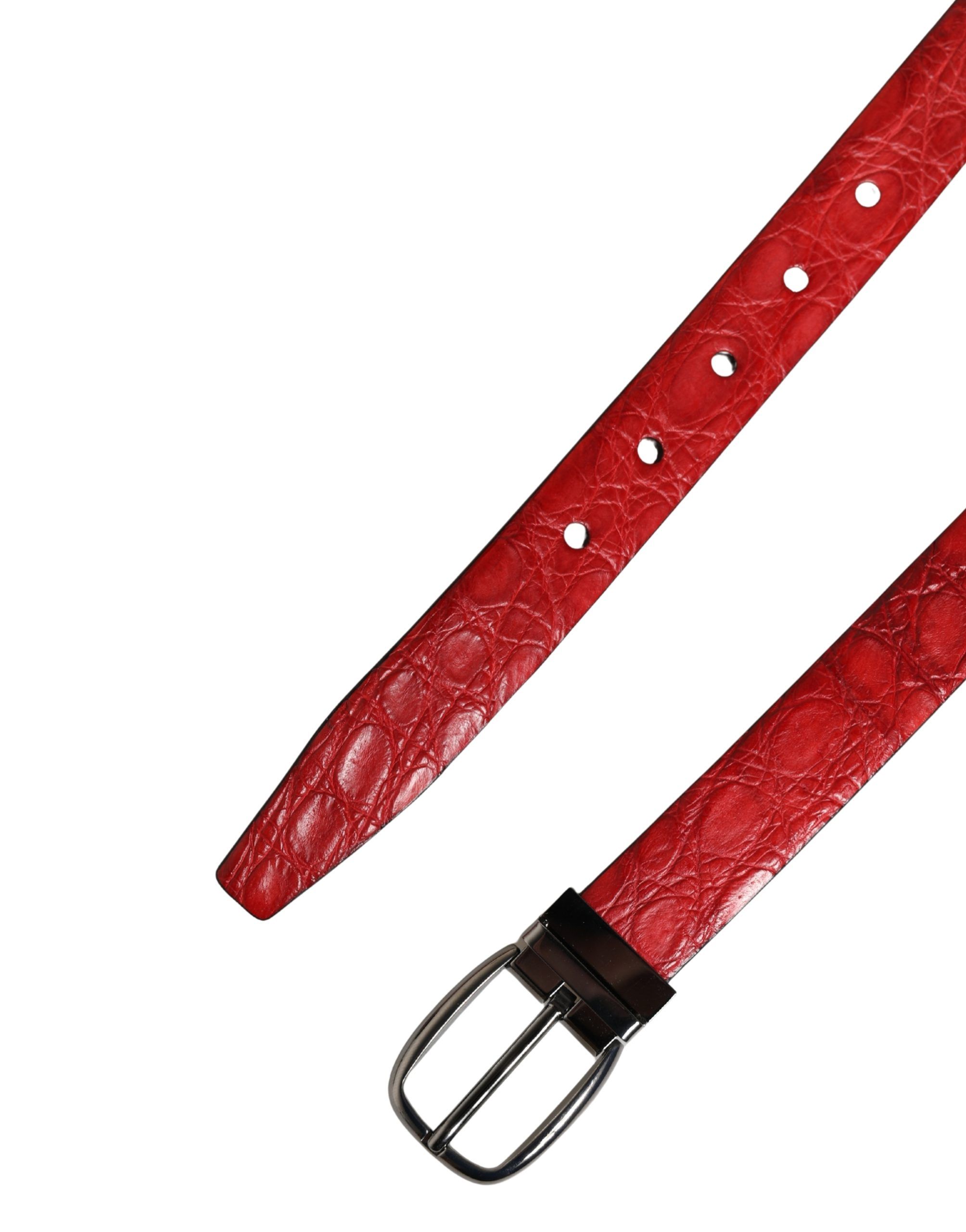 Men Exotic Leather Metal Buckle Men's Belt (Pre-Owned) - Dolce & Gabbana - Modalova