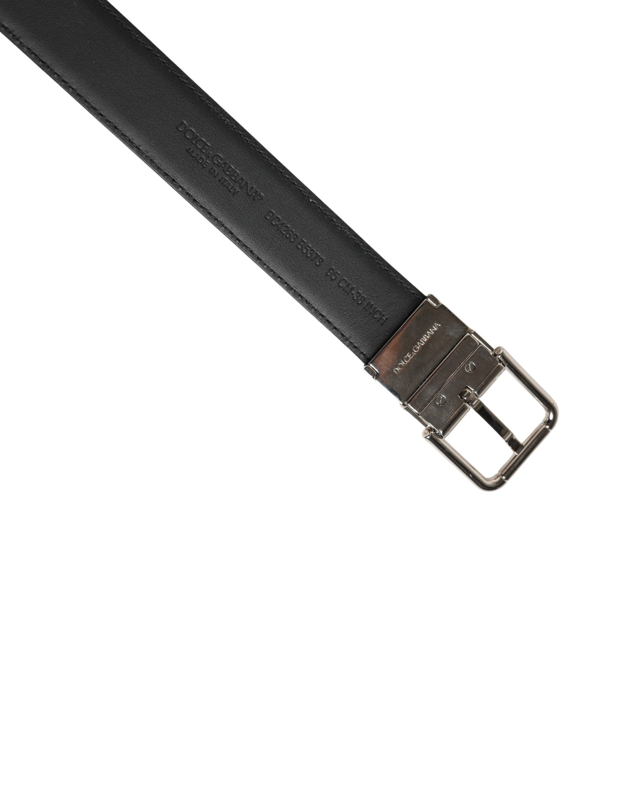 Men Classic Leather Metal Buckle Men's Belt - Dolce & Gabbana - Modalova