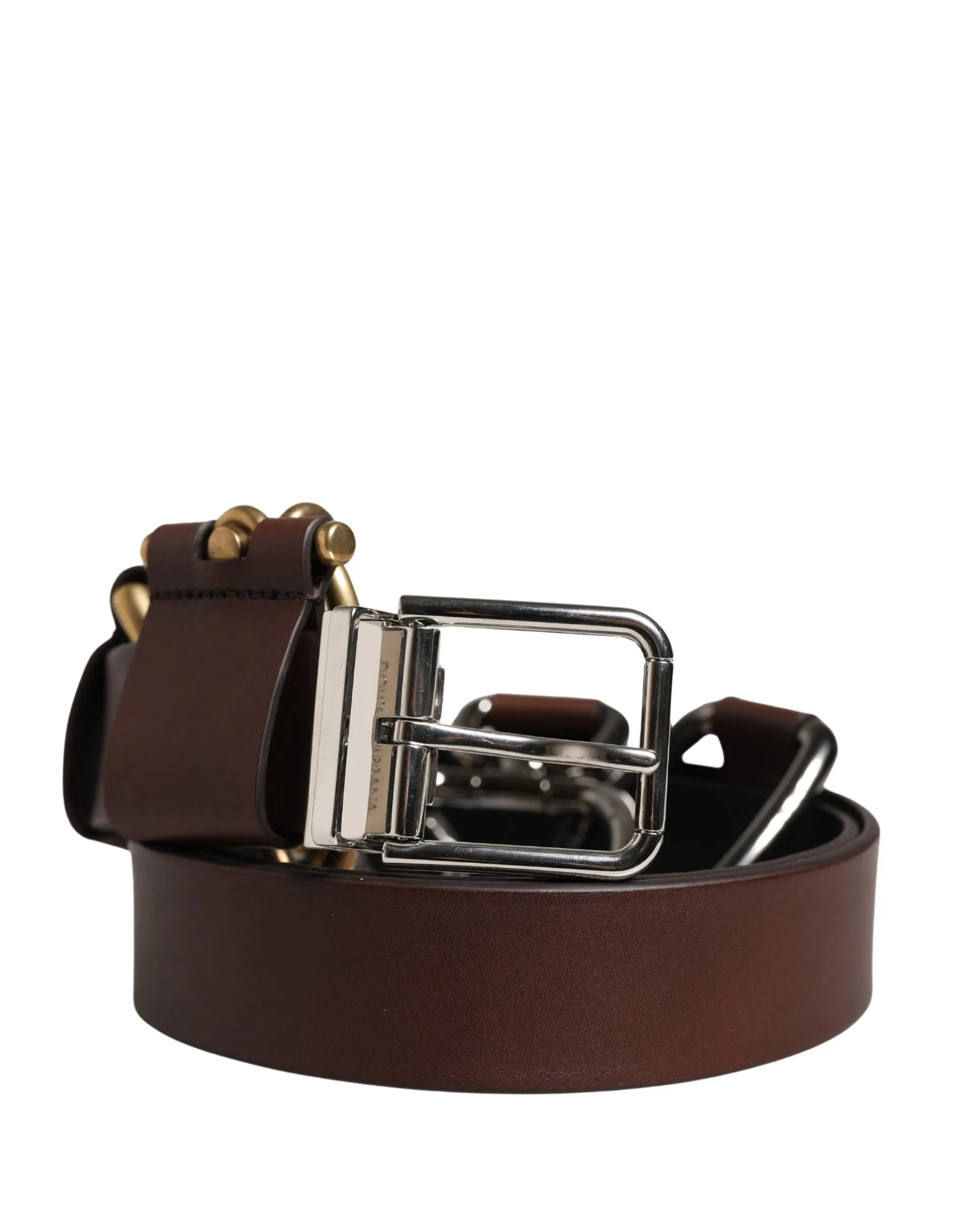 Men Classic Leather Metal Buckle Men's Belt (Pre-Owned) - Dolce & Gabbana - Modalova