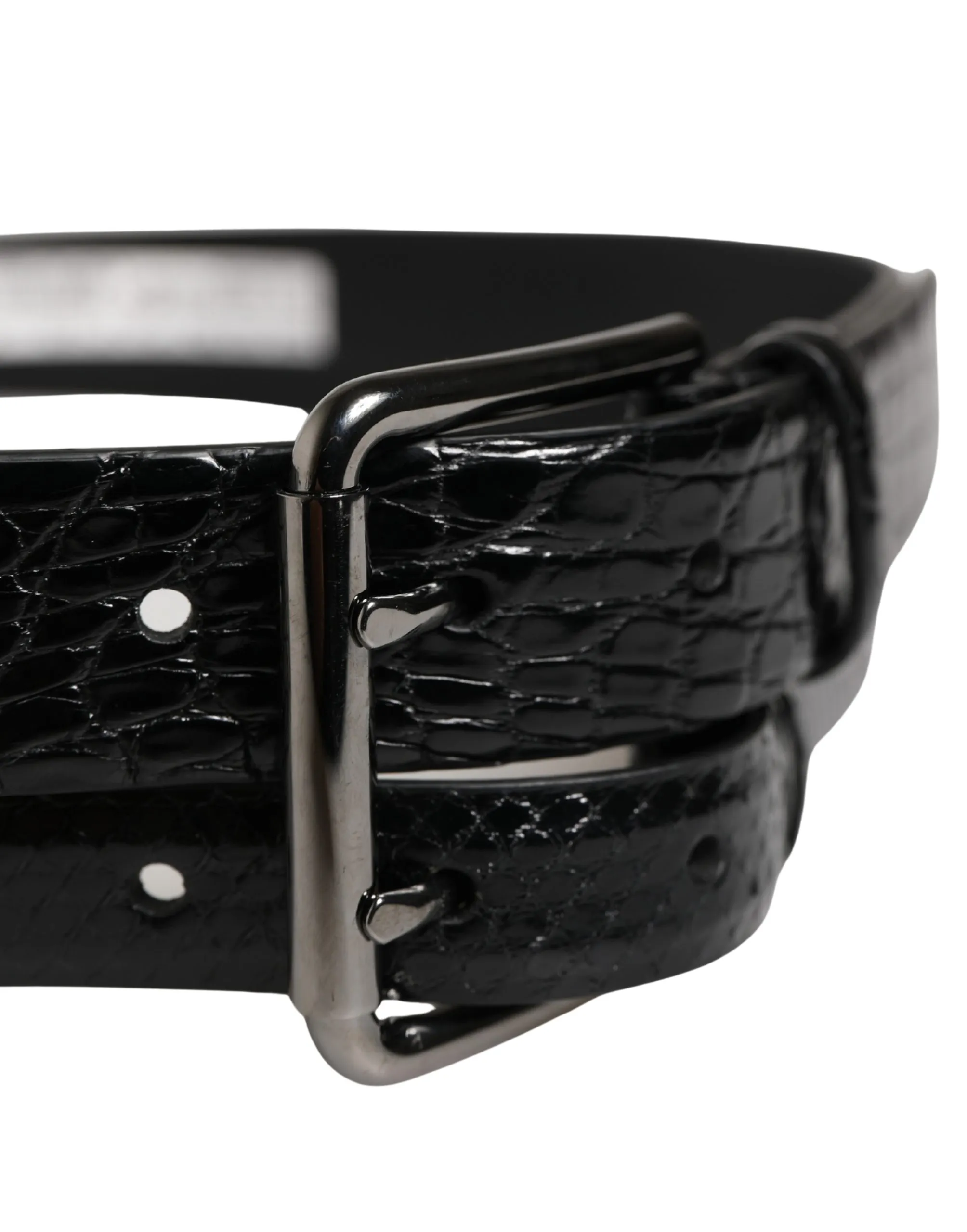 Men Exotic Leather Double Strap Men's Belt (Pre-Owned) - Dolce & Gabbana - Modalova