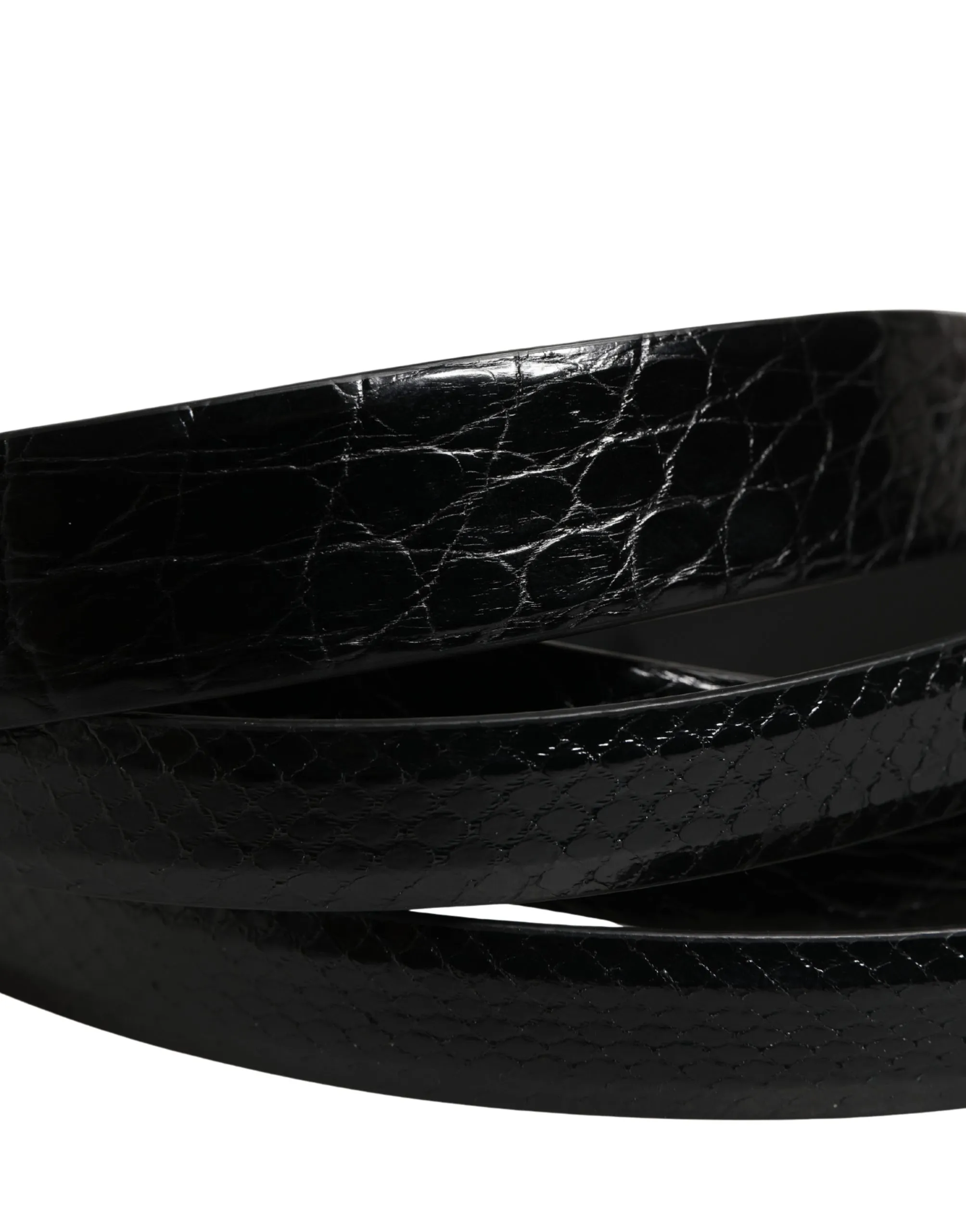 Men Exotic Leather Double Strap Men's Belt (Pre-Owned) - Dolce & Gabbana - Modalova