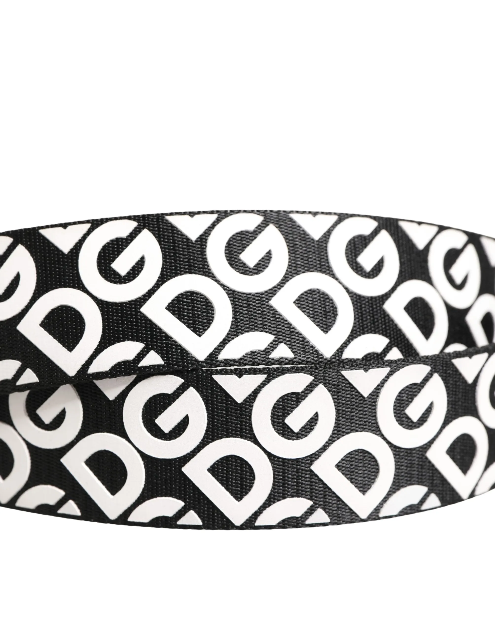 White Logo Leather Metal Buckle Men's Belt - Dolce & Gabbana - Modalova