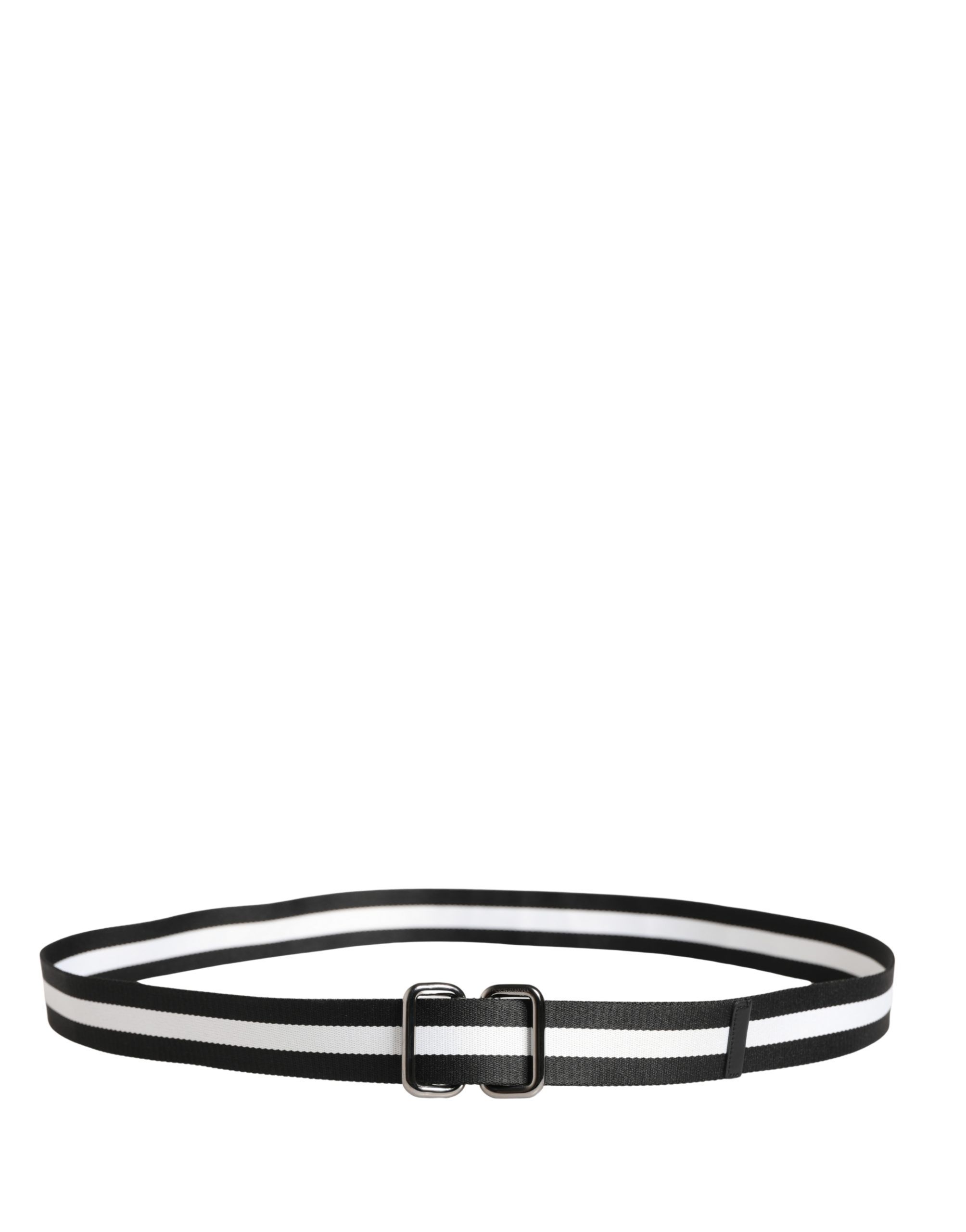 Men Black White Nylon Logo Metal Buckle Men's Belt (Pre-Owned) - Dolce & Gabbana - Modalova