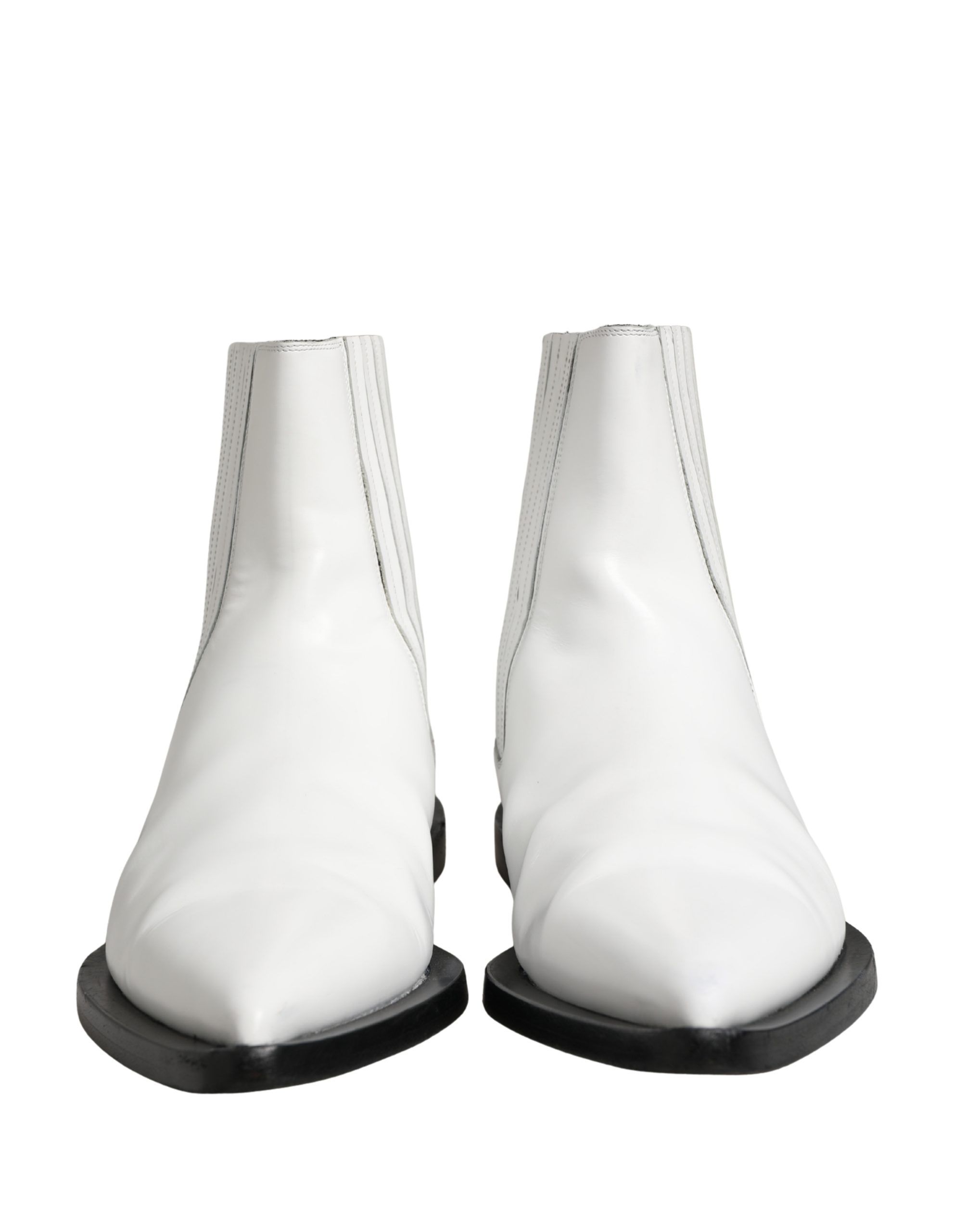 Leather Chelsea SlipOn Ankle Boots Men's Shoes (Pre-Owned) - Dolce & Gabbana - Modalova