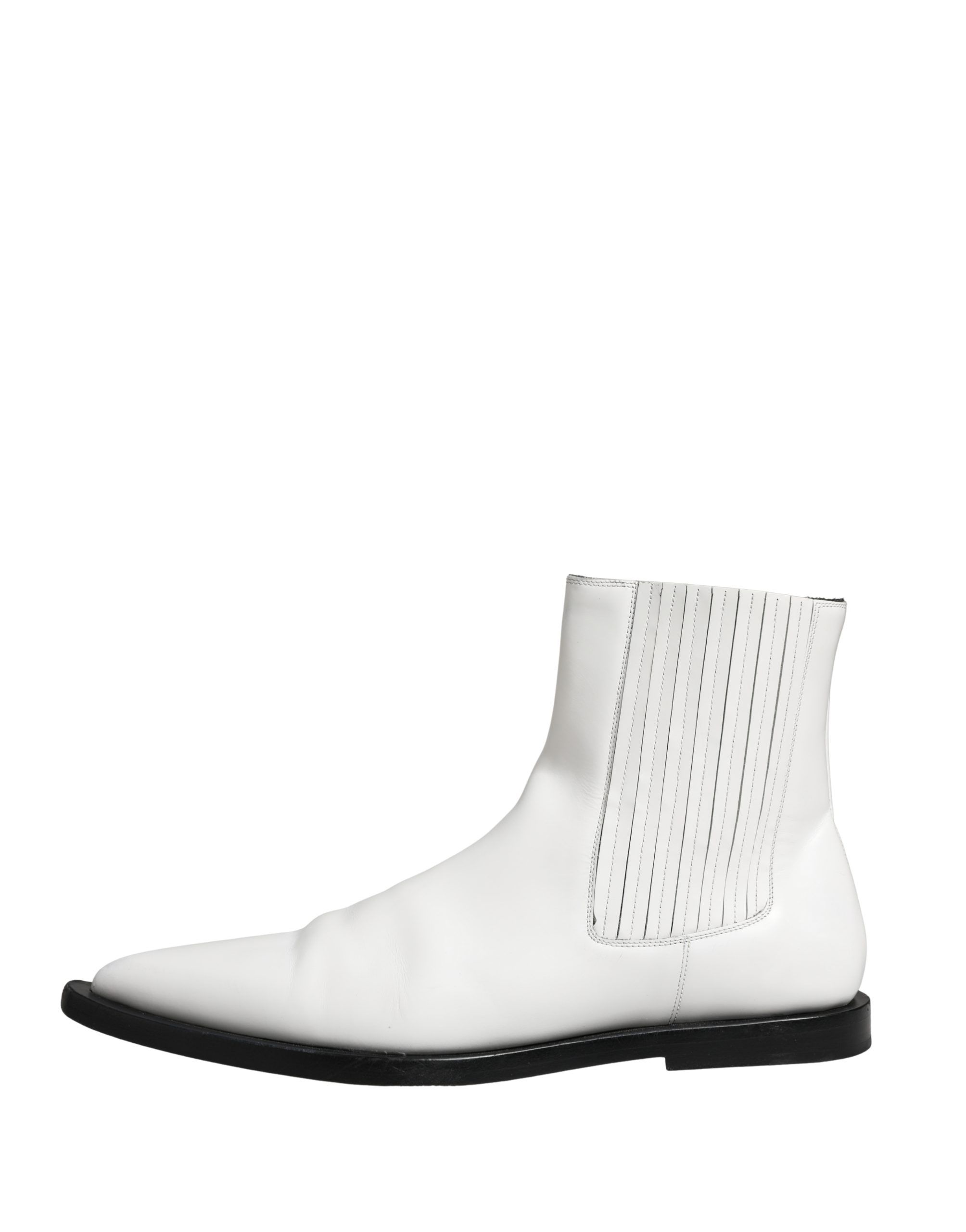 Leather Chelsea SlipOn Ankle Boots Men's Shoes (Pre-Owned) - Dolce & Gabbana - Modalova