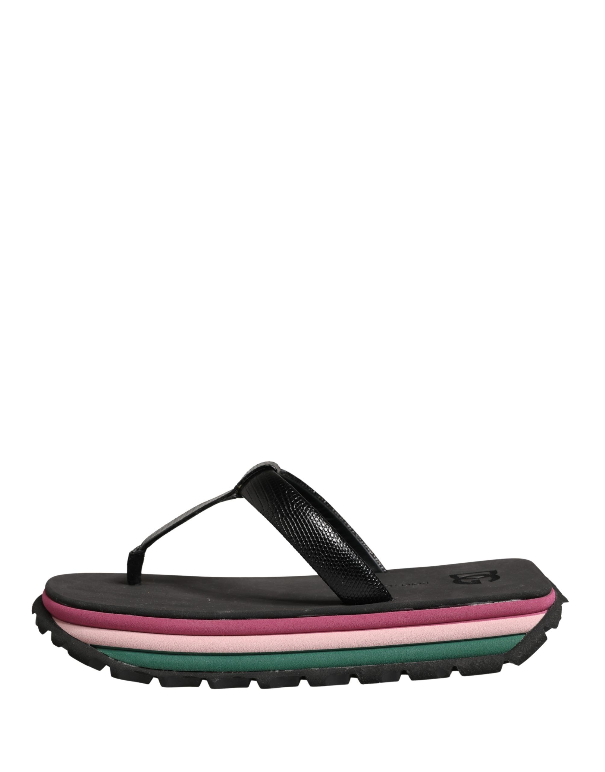 Rubber Chunky Flip Flop Women's Shoes - Dolce & Gabbana - Modalova