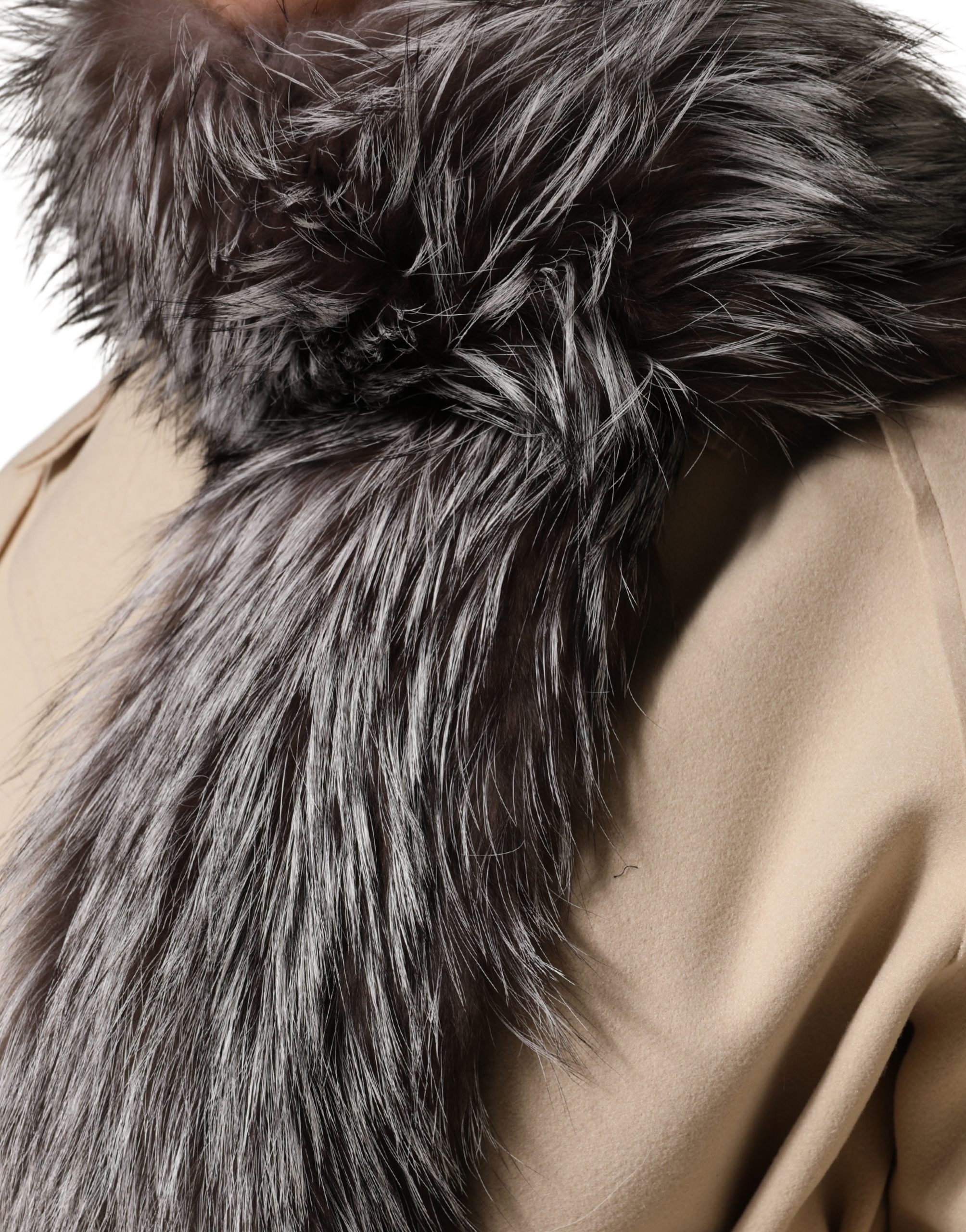 Fox Fur Neck Wrap Warmer Winter Women's Scarf - Dolce & Gabbana - Modalova