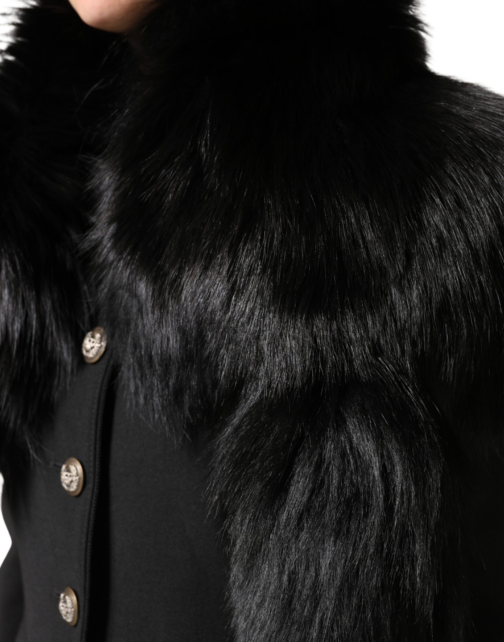 Fox Fur Neck Wrap Warmer Winter Women's Scarf - Dolce & Gabbana - Modalova