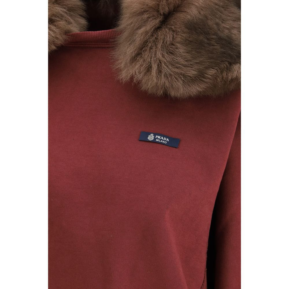 Cotton Women's Sweatshirt - Prada - Modalova