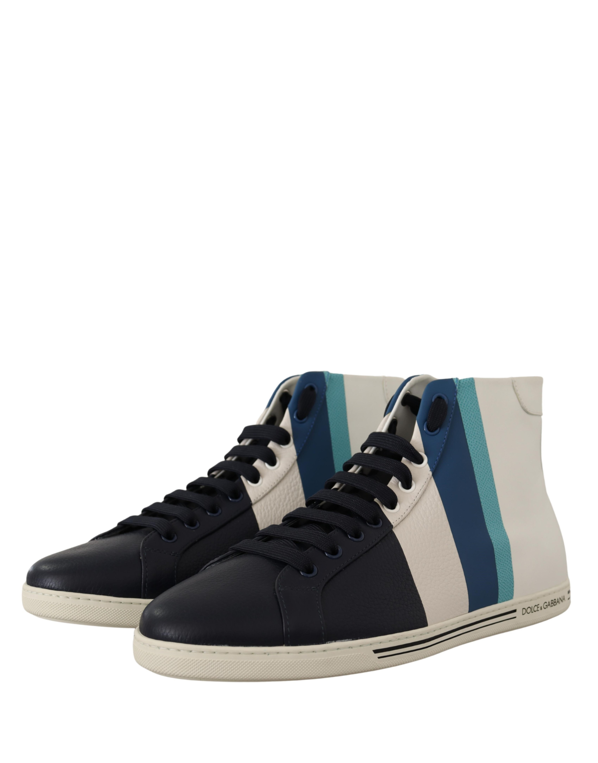 Leather Mid Top Sneakers Men's Shoes - Dolce & Gabbana - Modalova