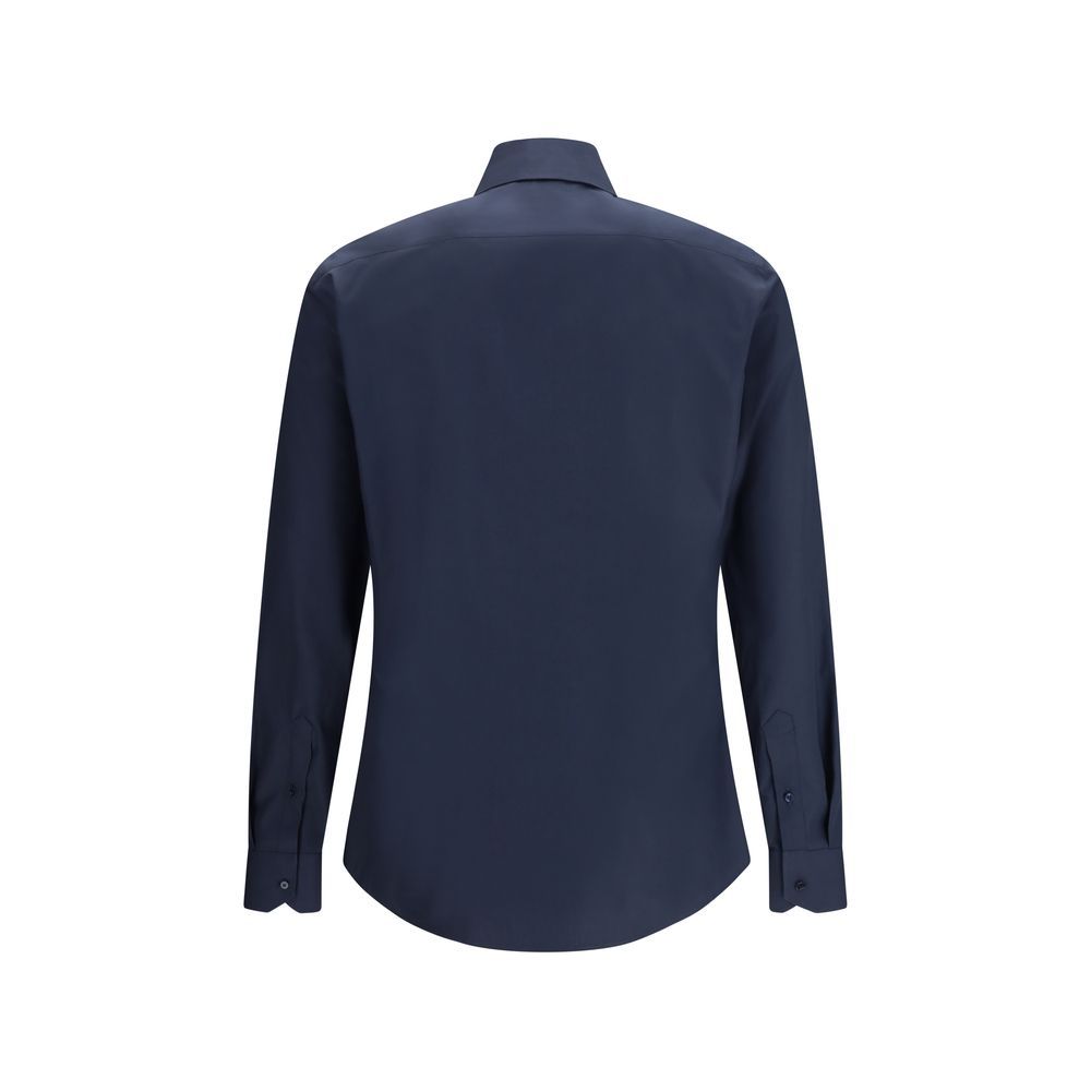 Fendi Blue Cotton Men's Shirt - Fendi - Modalova