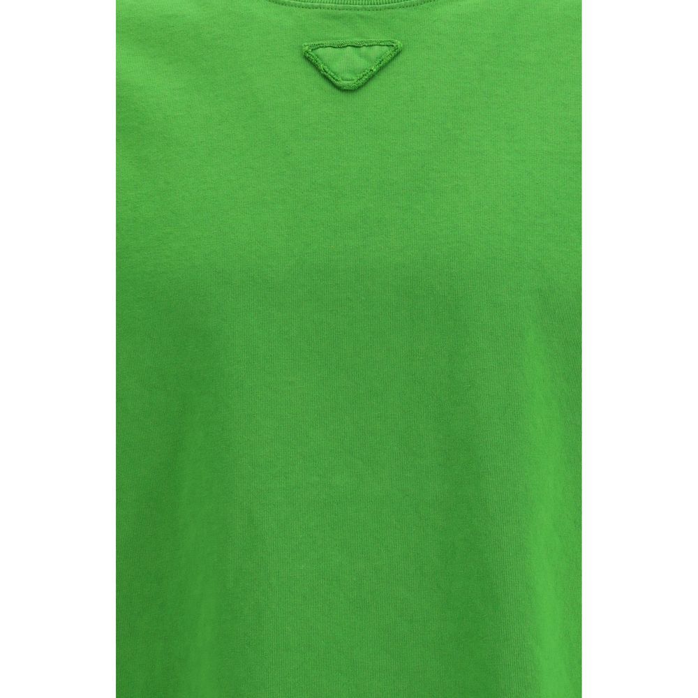 Prada Bicolor Cotton Men's T-Shirt - Prada - Modalova