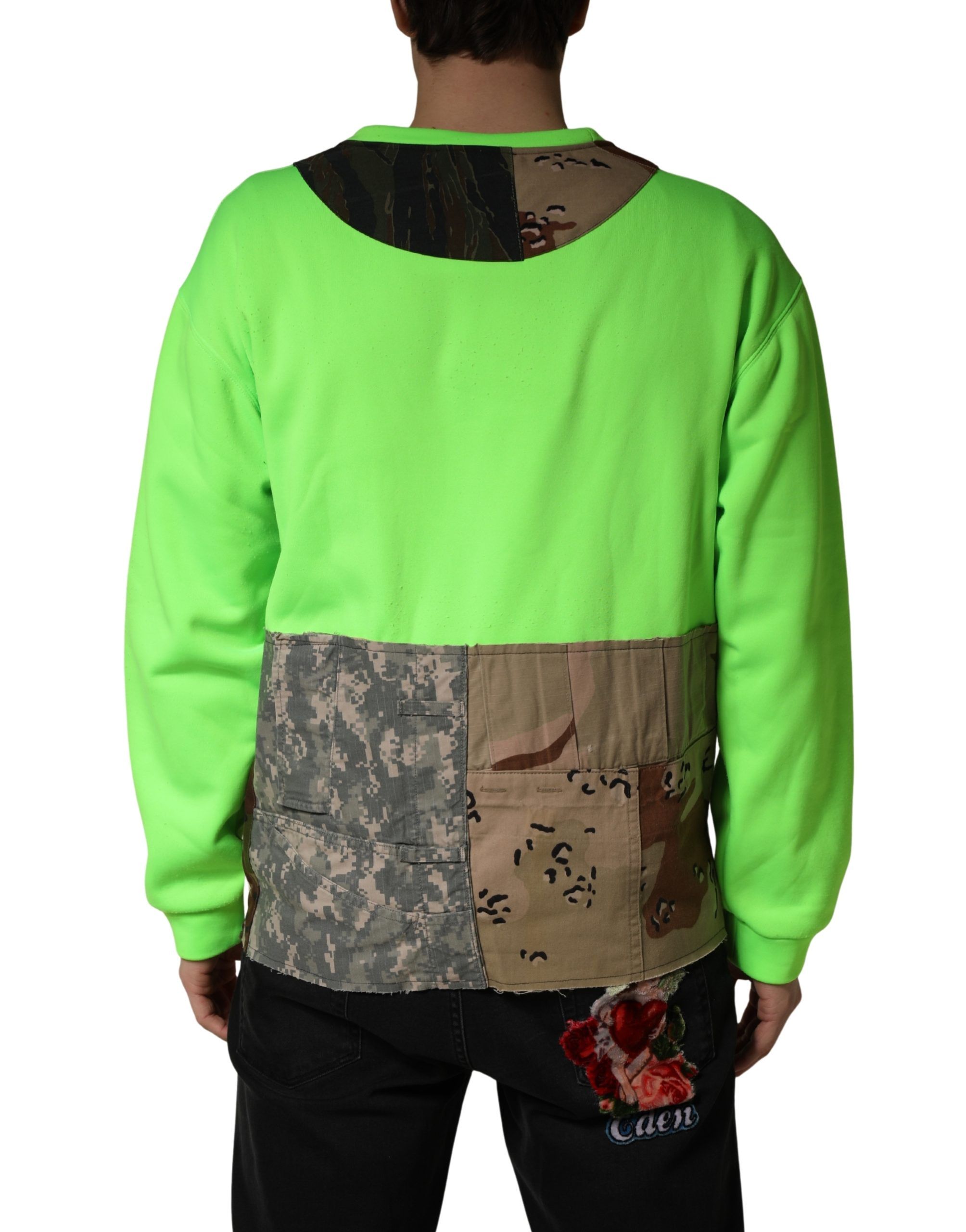 Patchwork Heart Men Sweatshirt Men's Sweater (Pre-Owned) - Dolce & Gabbana - Modalova