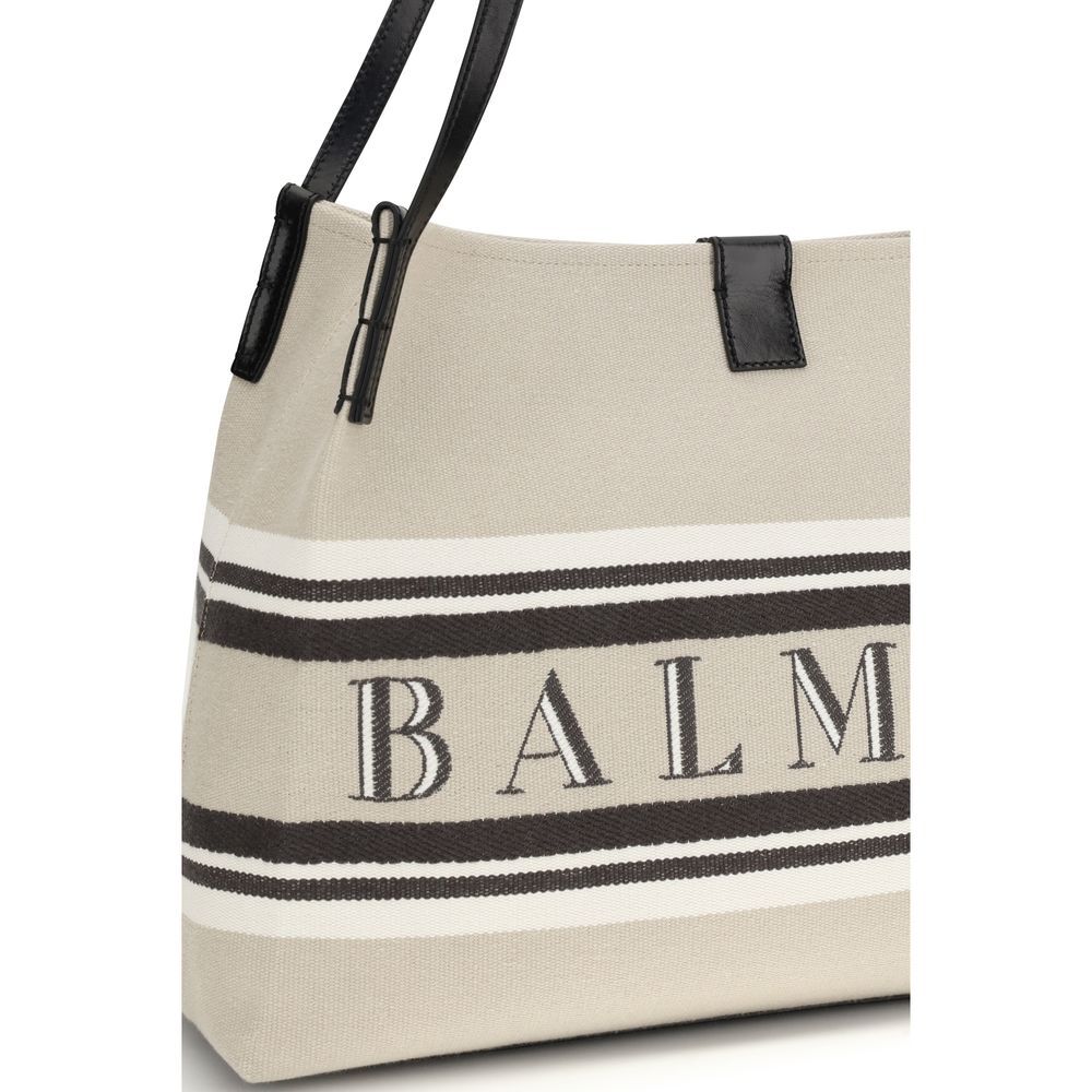 Cotton Shoulder Women's Bag - Balmain - Modalova