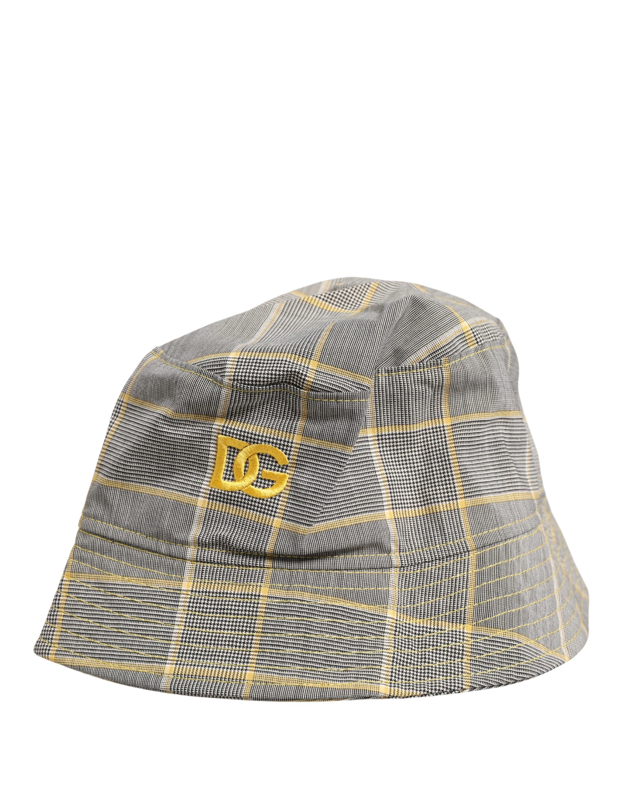 Men Checkered Bucket Fisherman Capello Men's Hat - Dolce & Gabbana - Modalova