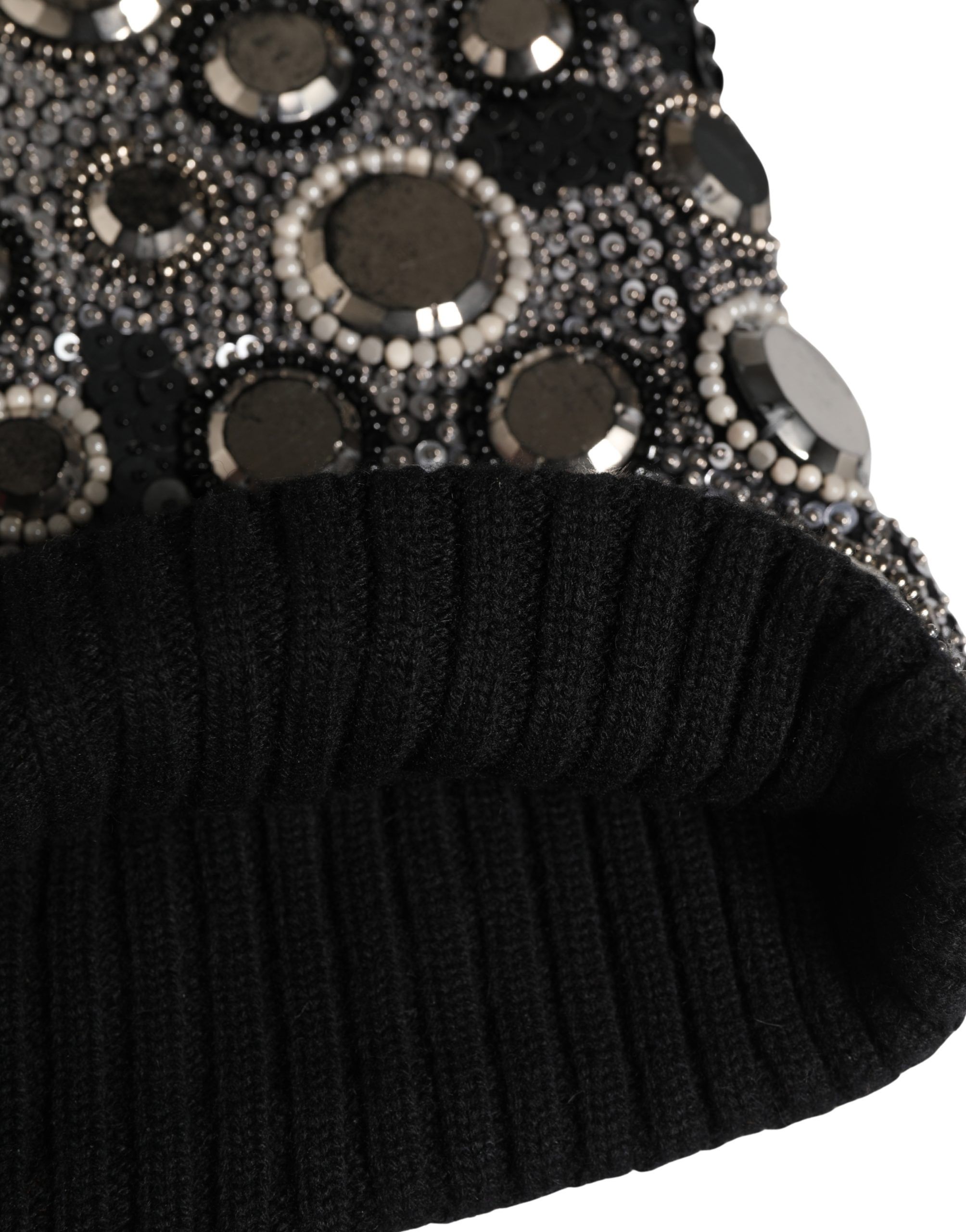 Wool Crystal Embellished Balaclava Women's Hat - Dolce & Gabbana - Modalova