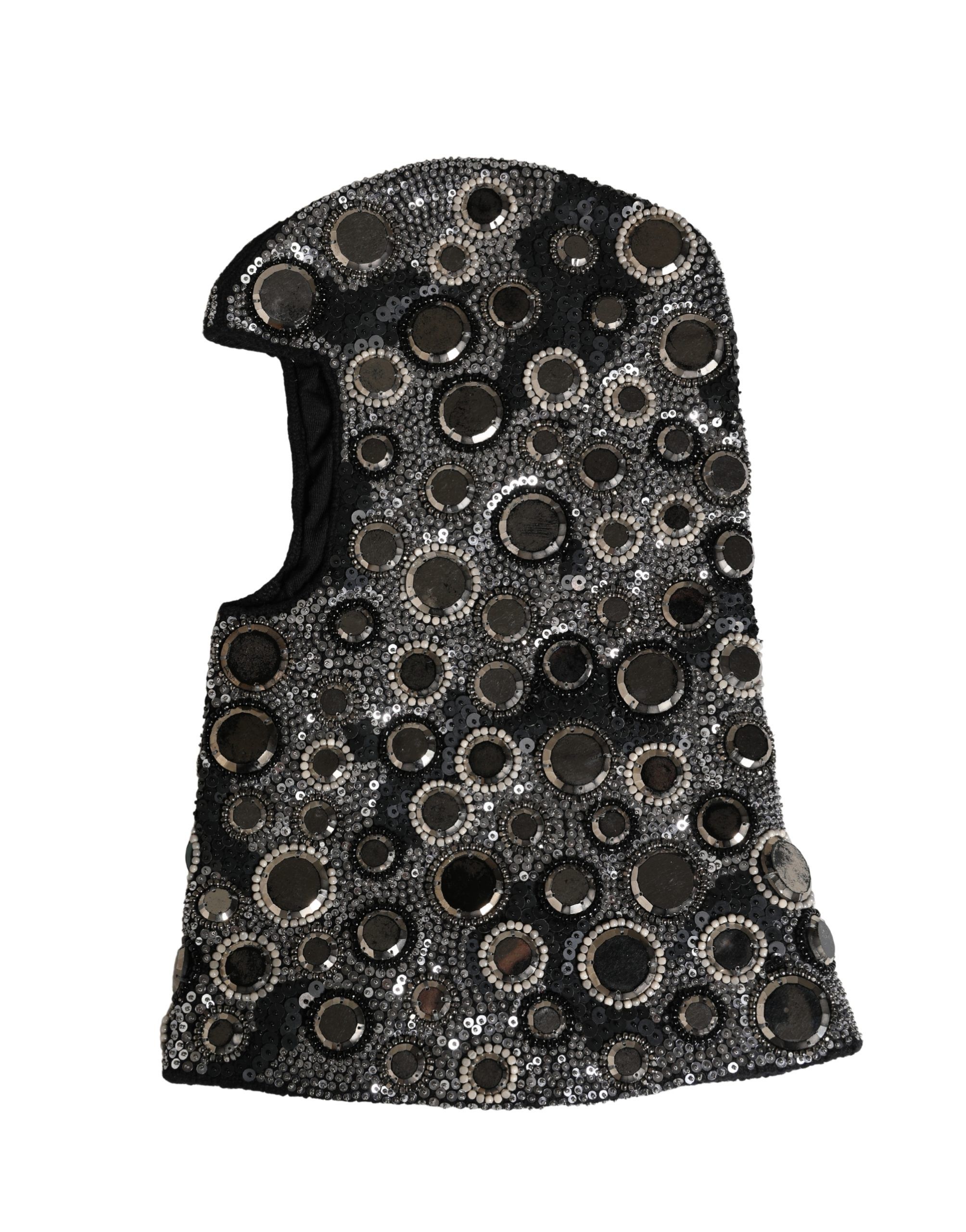 Wool Crystal Embellished Balaclava Women's Hat - Dolce & Gabbana - Modalova
