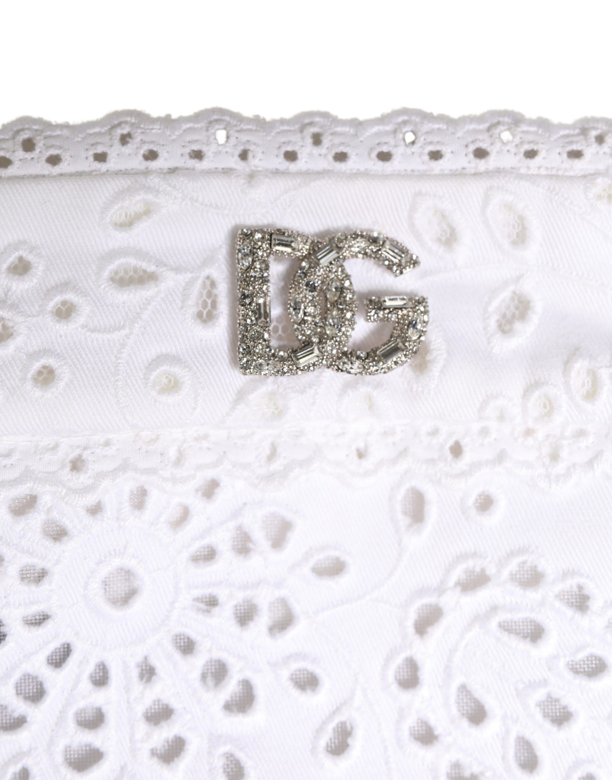 Cotton Embroidered DG Crystal Headwear Women's Hat - Dolce & Gabbana - Modalova