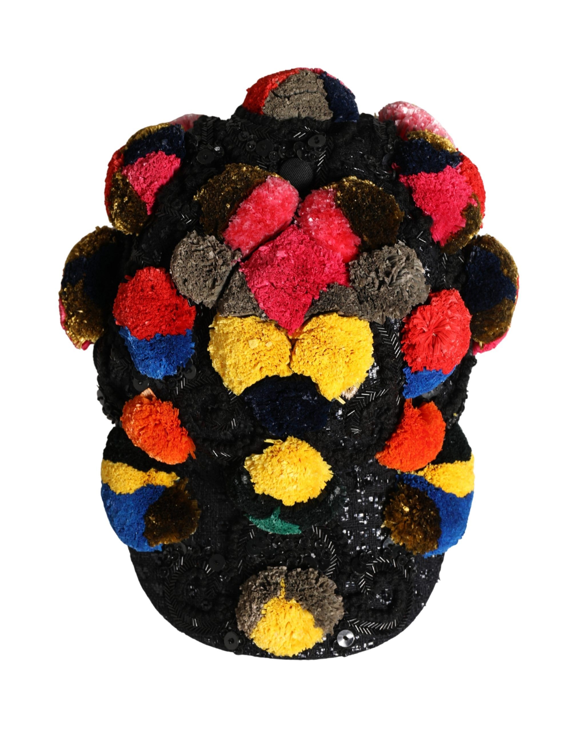 Pom Poms Sequin Embellishment Women's Hat - Dolce & Gabbana - Modalova