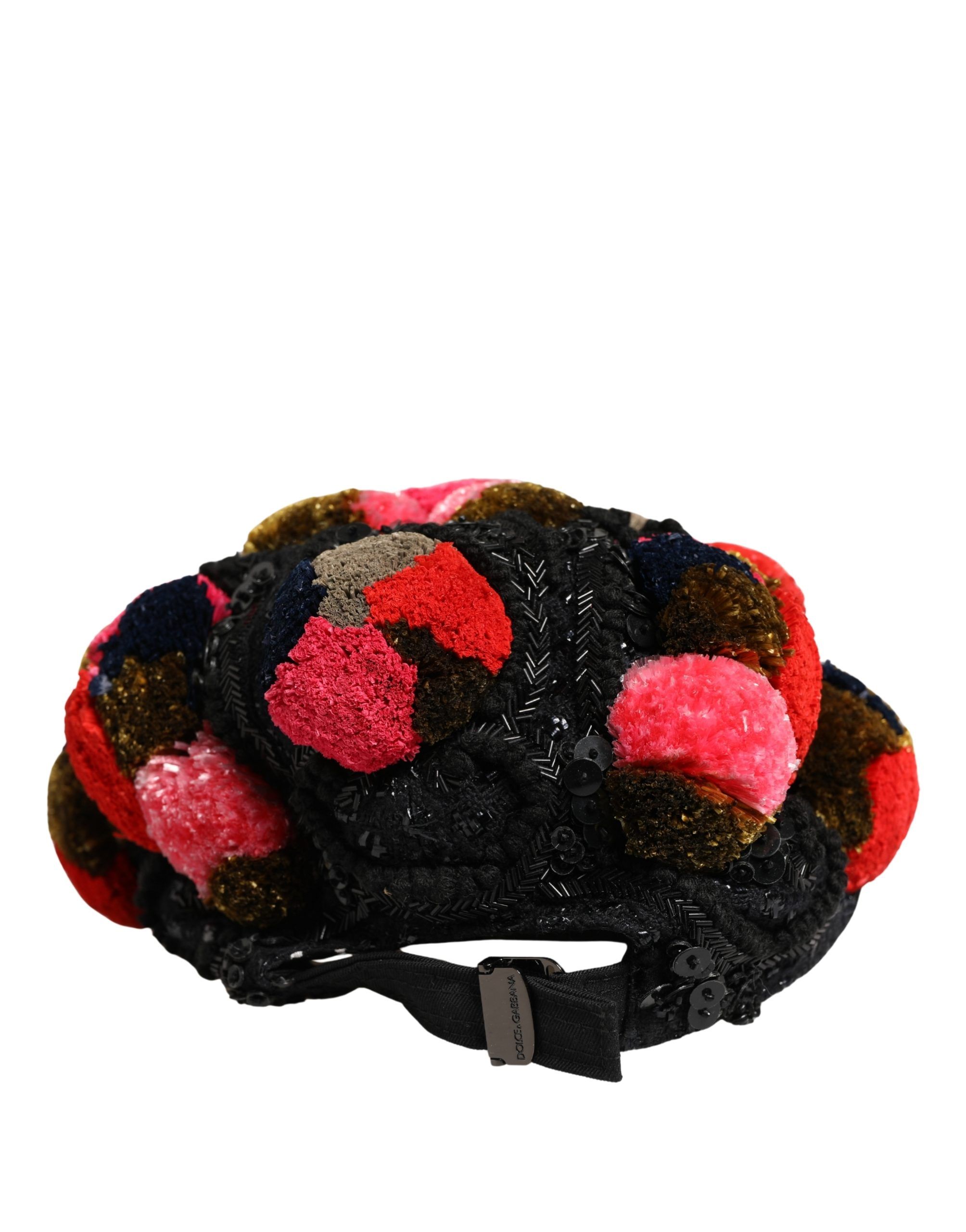 Pom Poms Sequin Embellishment Women's Hat - Dolce & Gabbana - Modalova