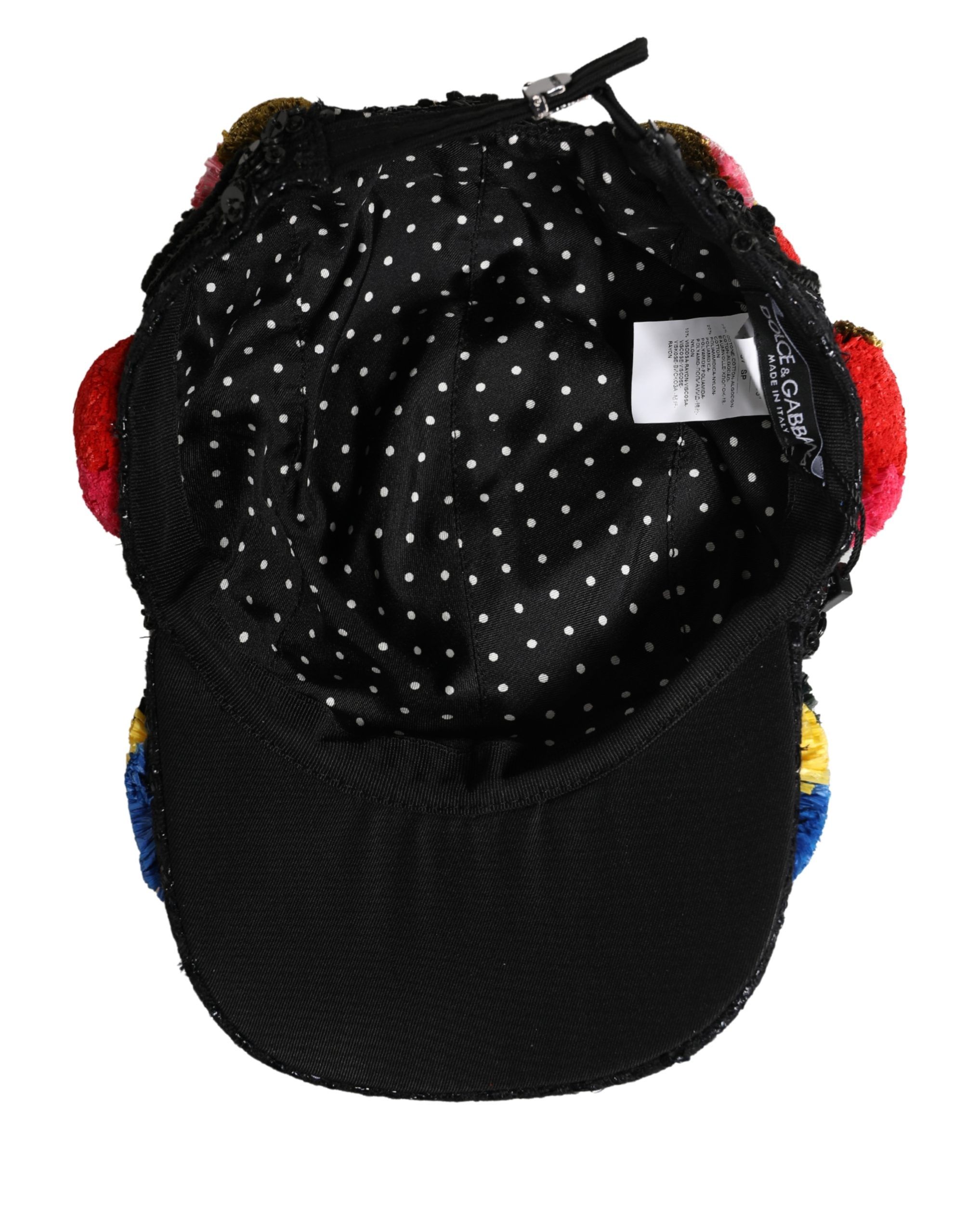 Pom Poms Sequin Embellishment Women's Hat - Dolce & Gabbana - Modalova