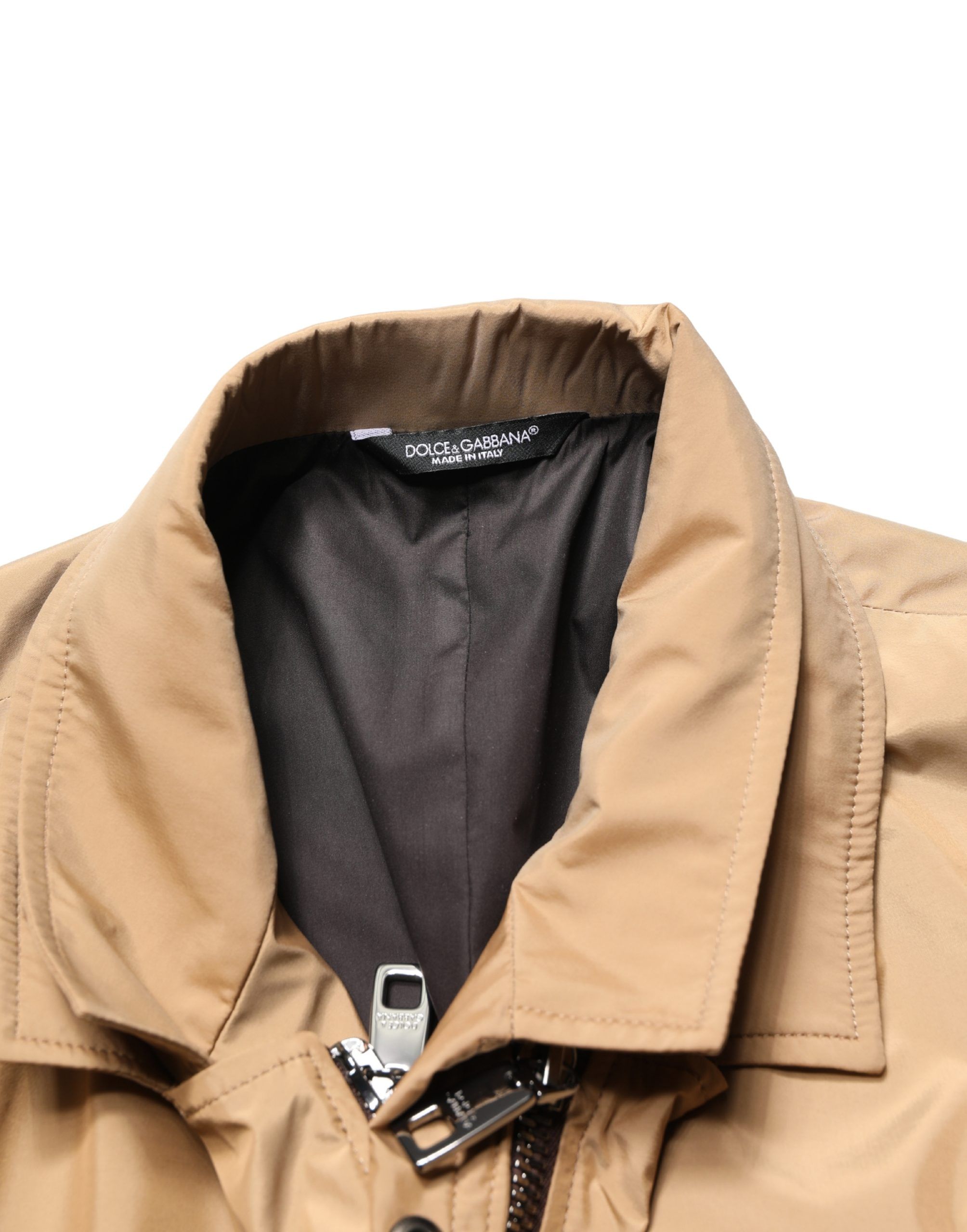 Single Breasted Layered Coat Men's Jacket - Dolce & Gabbana - Modalova