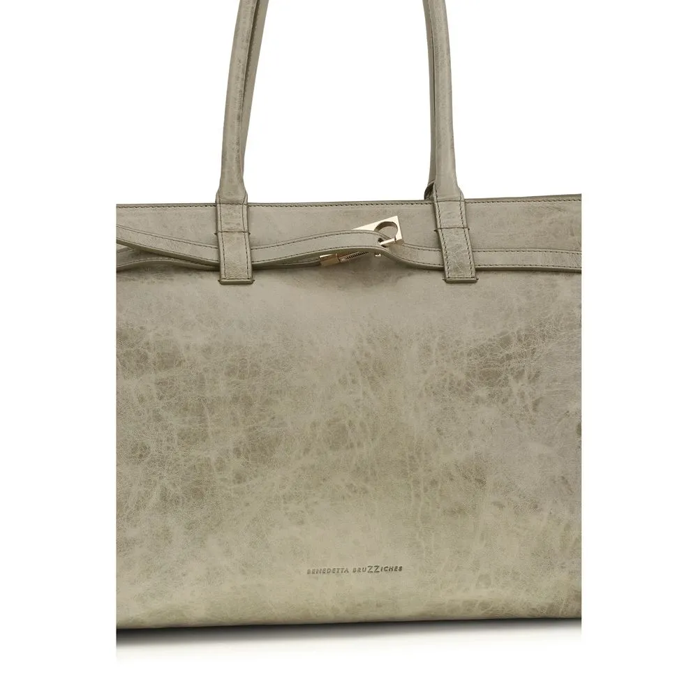 Calf Leather Bos Taurus Shoulder Women's Bag - Benedetta Bruzziches - Modalova