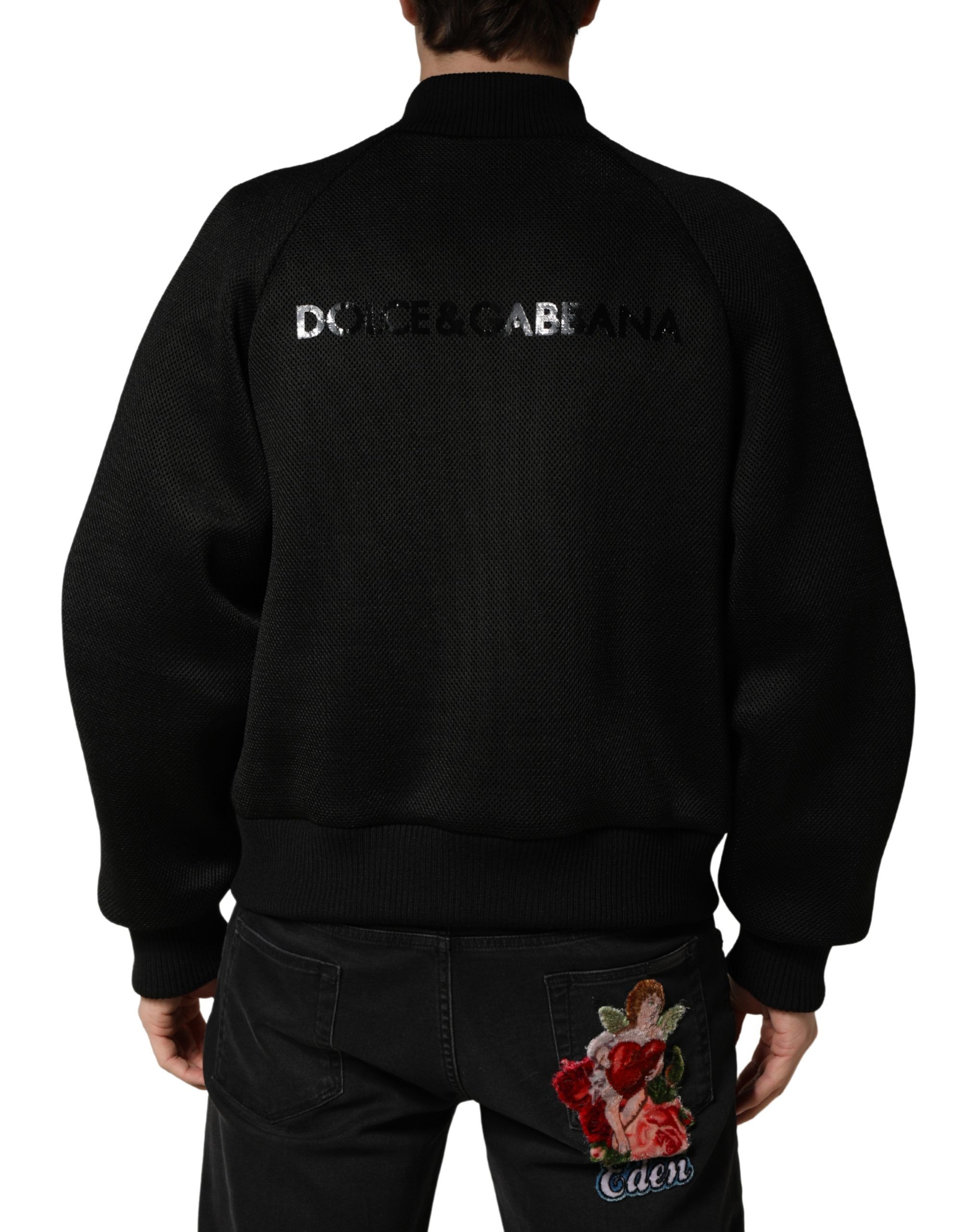 Men Nylon Full Zip Bomber Men's Jacket - Dolce & Gabbana - Modalova