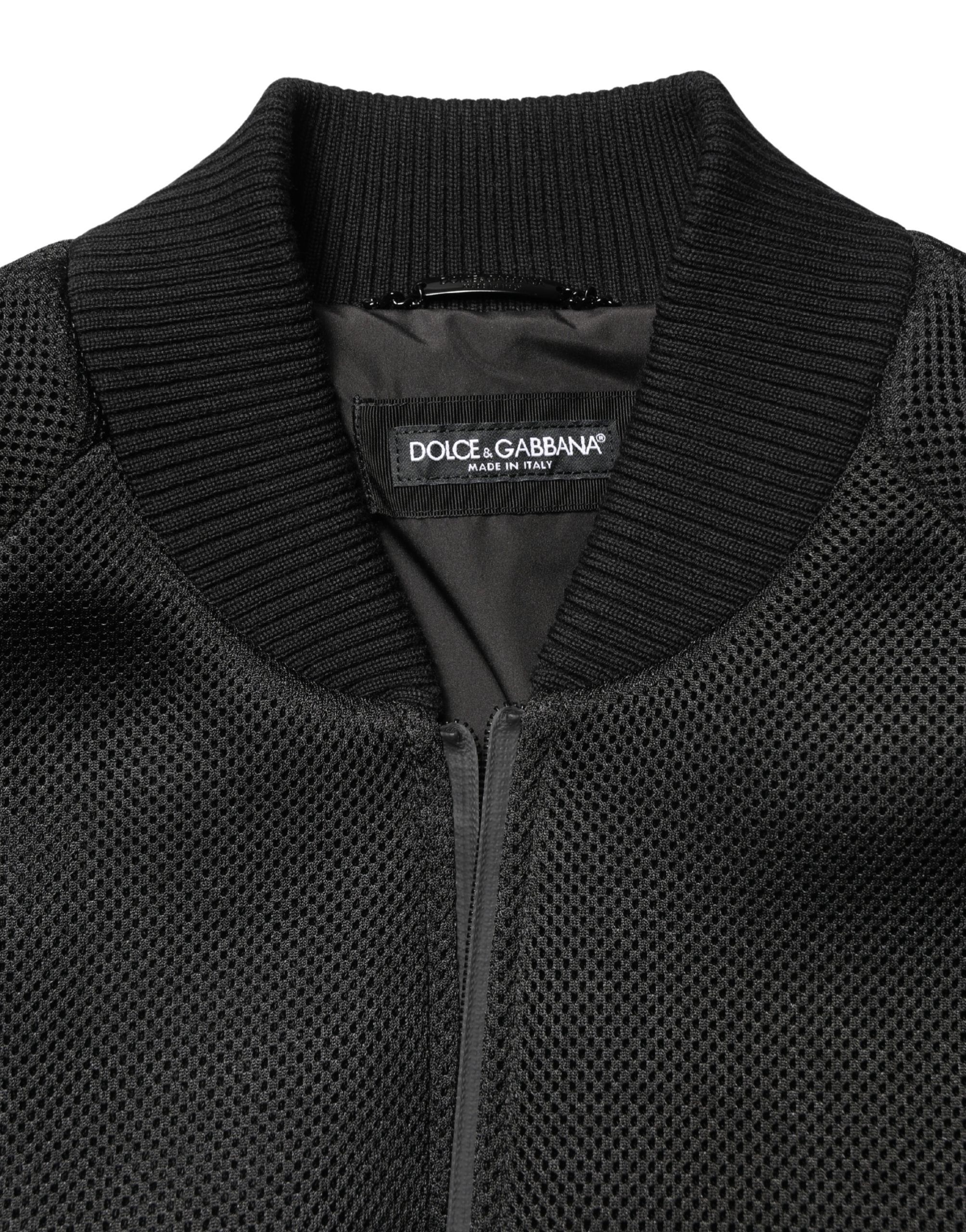 Men Nylon Full Zip Bomber Men's Jacket - Dolce & Gabbana - Modalova