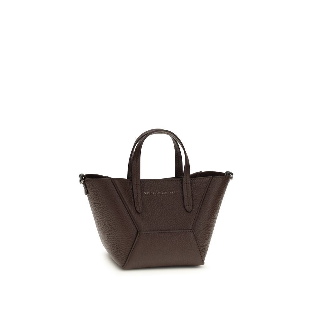 Calf Leather Bos Taurus Shoulder Women's Bag - Brunello Cucinelli - Modalova