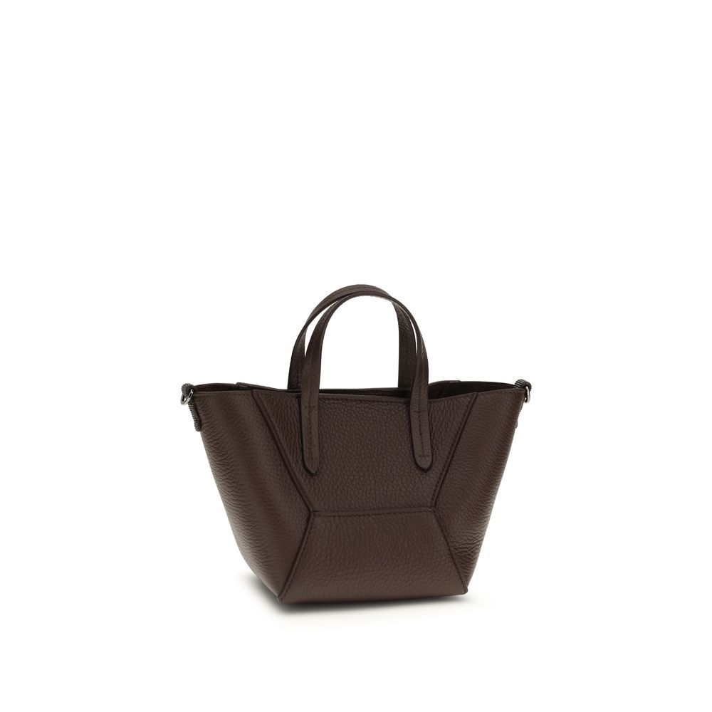 Calf Leather Bos Taurus Shoulder Women's Bag - Brunello Cucinelli - Modalova