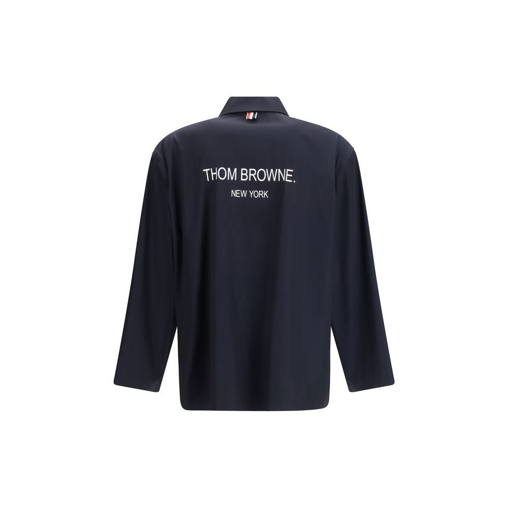Polyester Full-Length Men's Jacket - Thom Browne - Modalova
