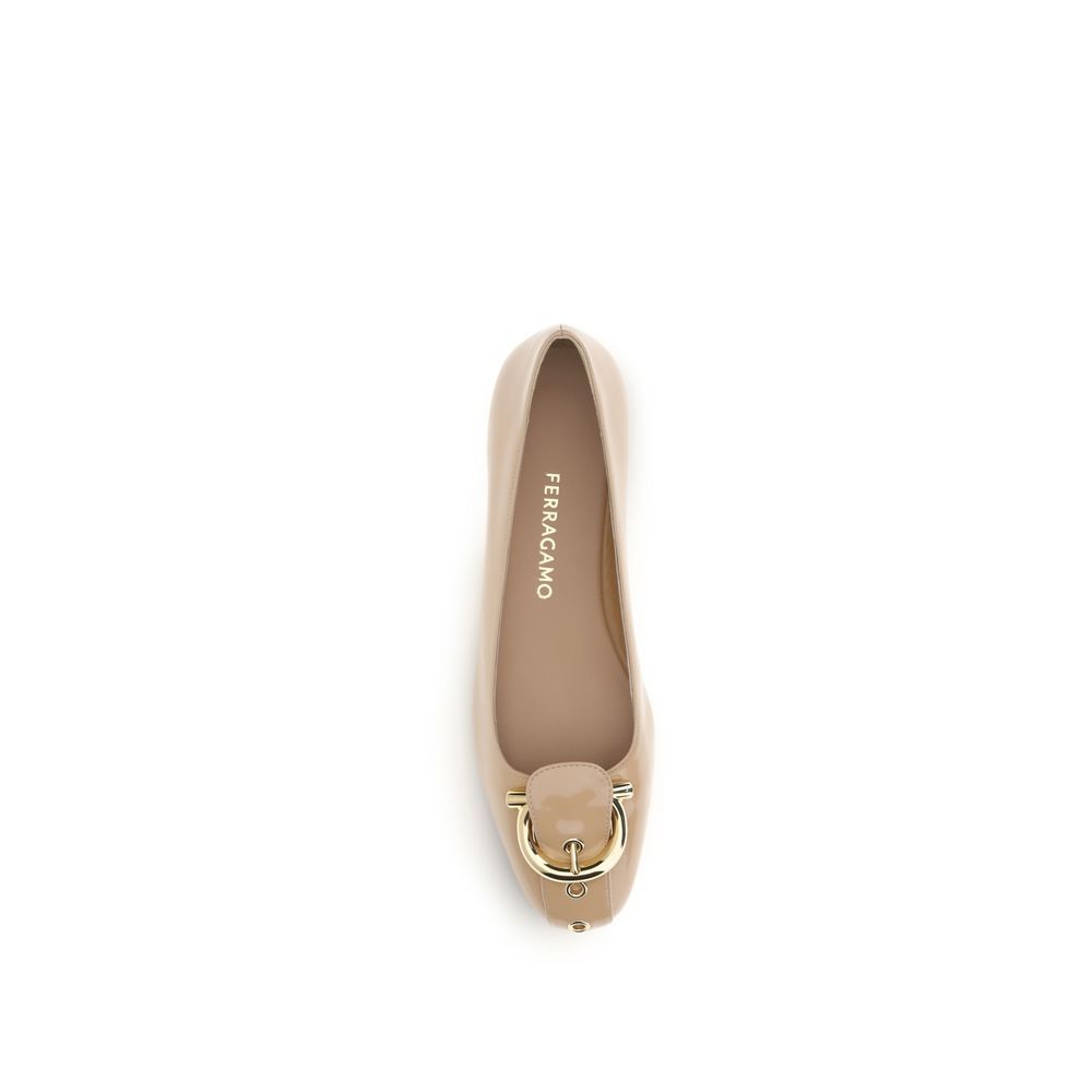 Calf Leather Bos Taurus Ballet Women's Flats - Ferragamo - Modalova
