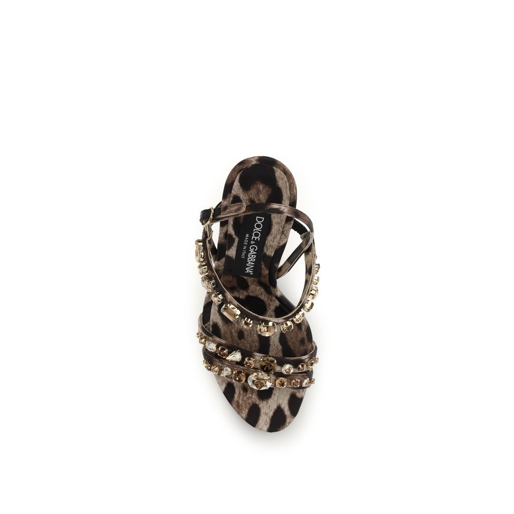 Fabric Stiletto Heel Women's Sandals - Dolce & Gabbana - Modalova