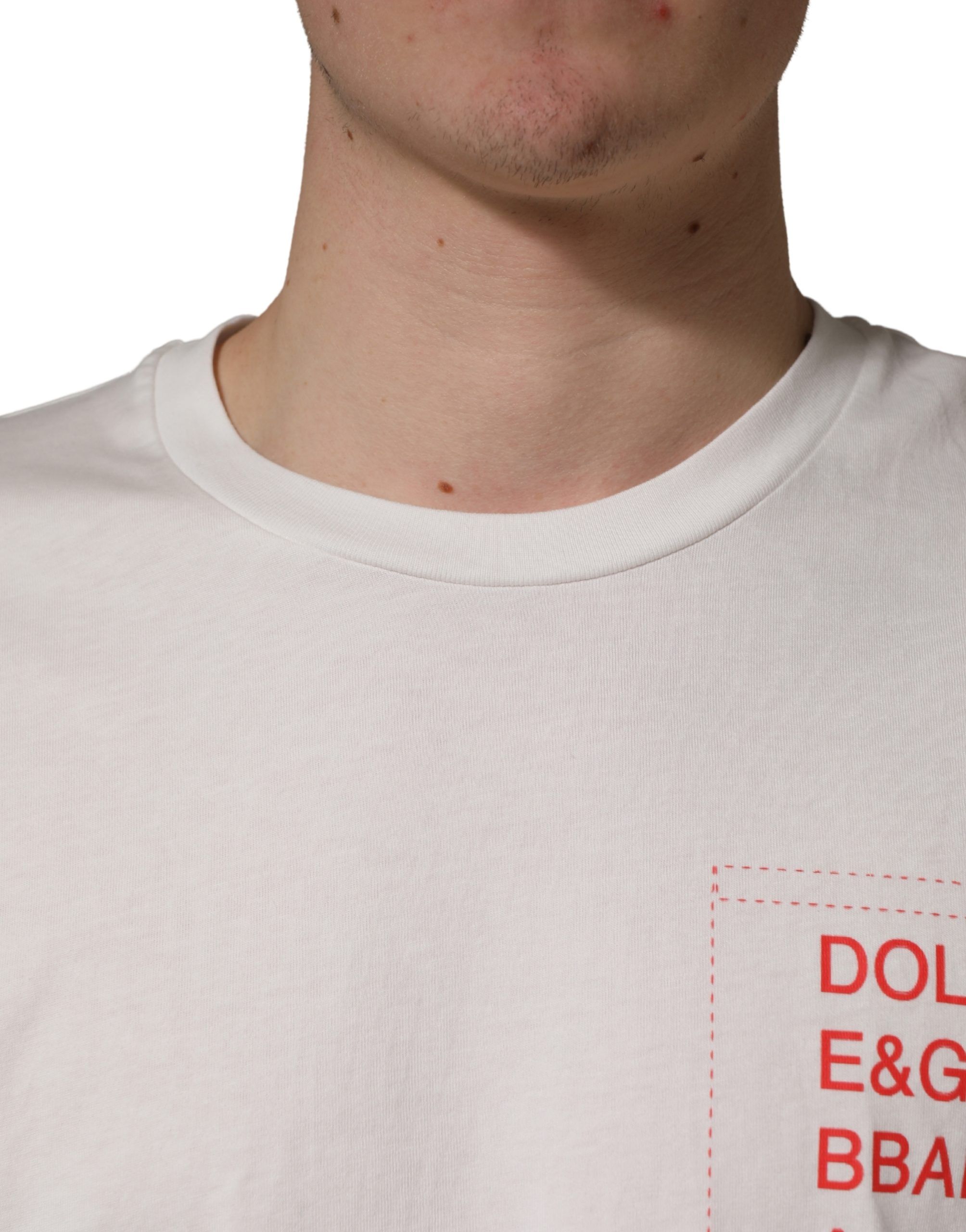 Graphic Print Cotton Crew Neck Men's T-shirt (Pre-Owned) - Dolce & Gabbana - Modalova