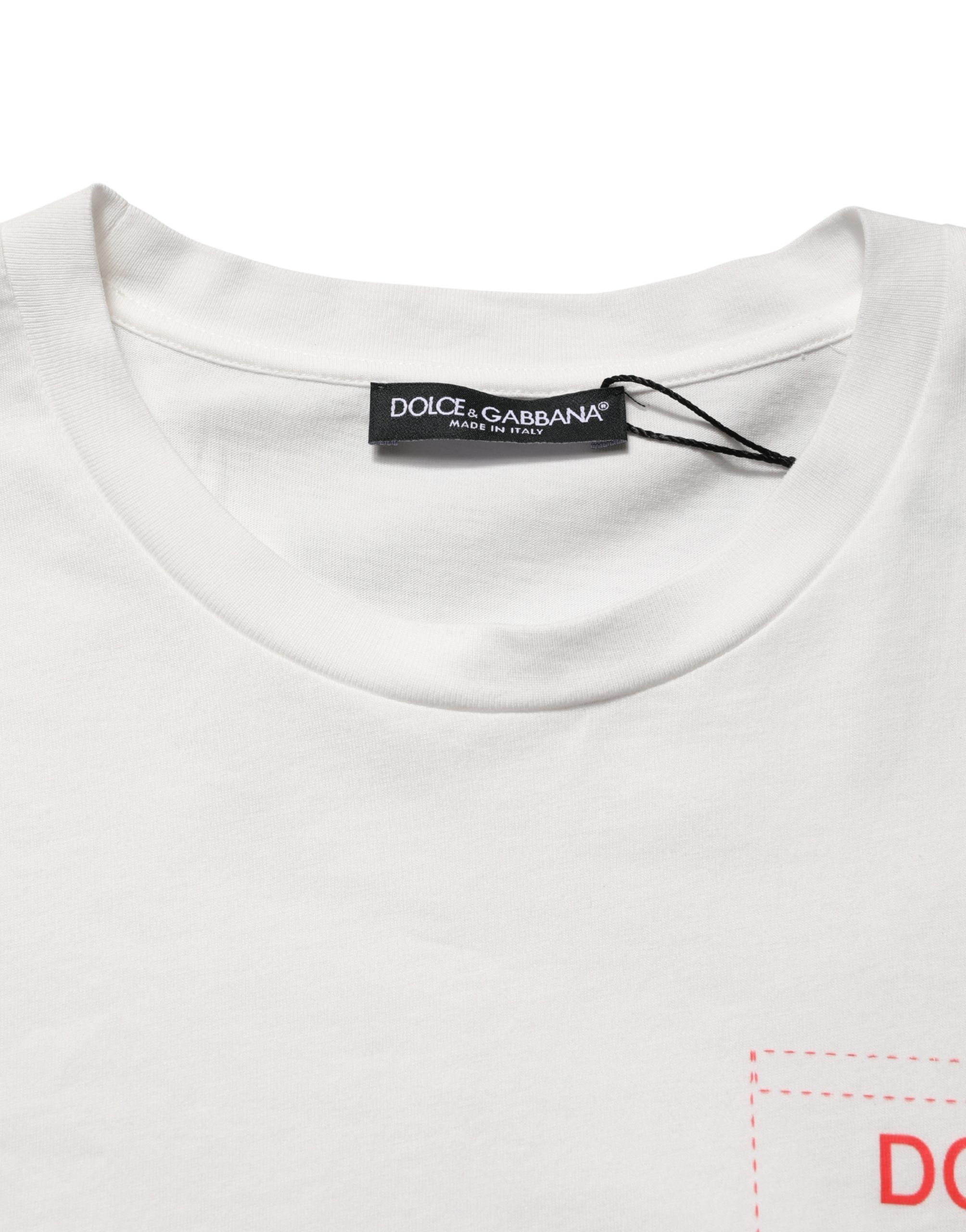 Graphic Print Cotton Crew Neck Men's T-shirt (Pre-Owned) - Dolce & Gabbana - Modalova